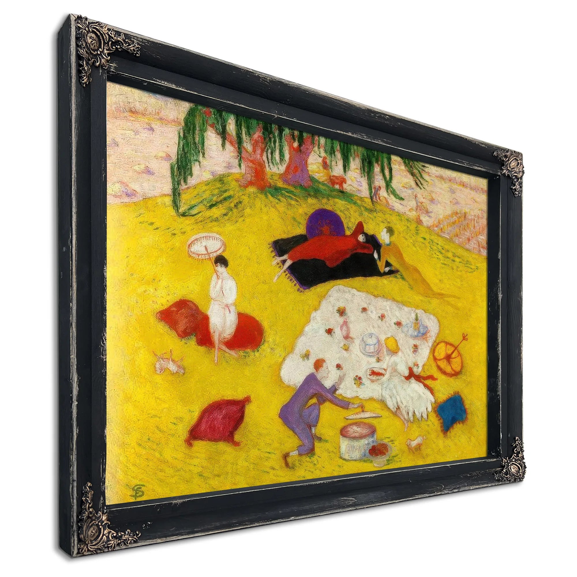 Picnic At Bedford Hills By Florine Stettheimer Fine Art Print