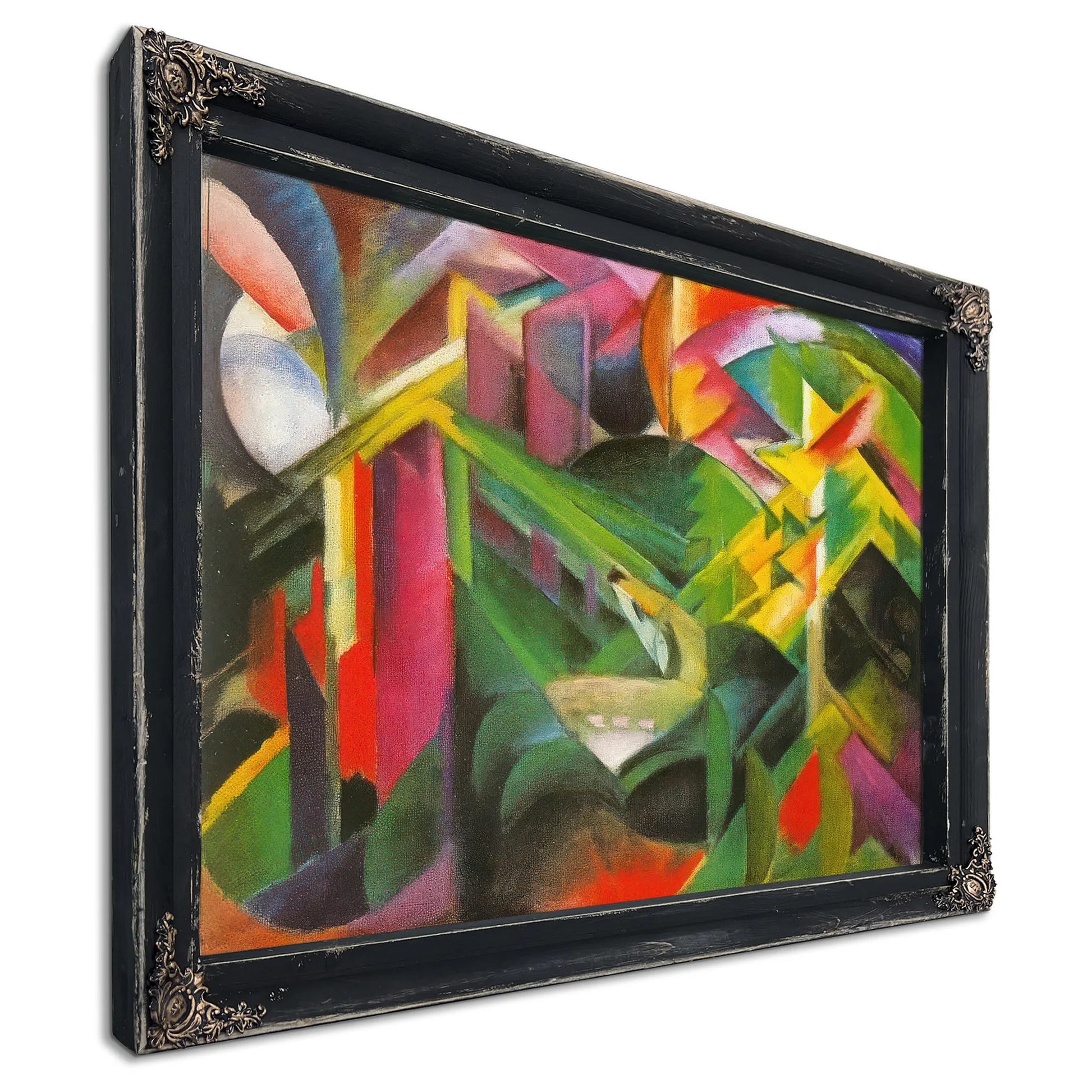 Deer In A Monastery Garden By Franz Marc Fine Art Print