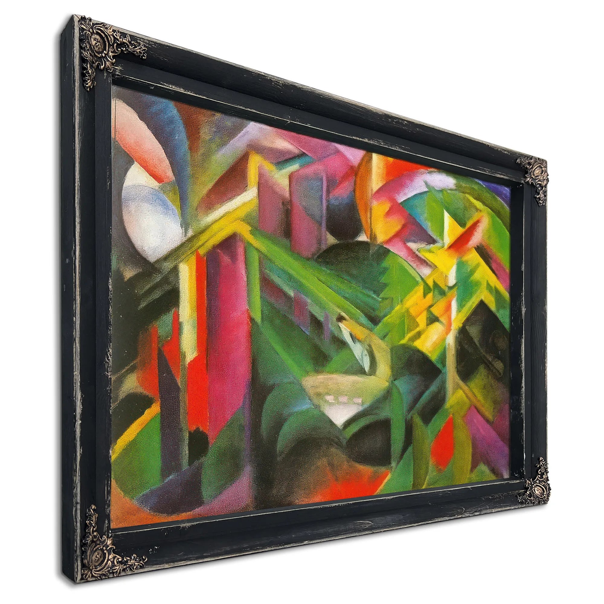 Deer In A Monastery Garden By Franz Marc Fine Art Print