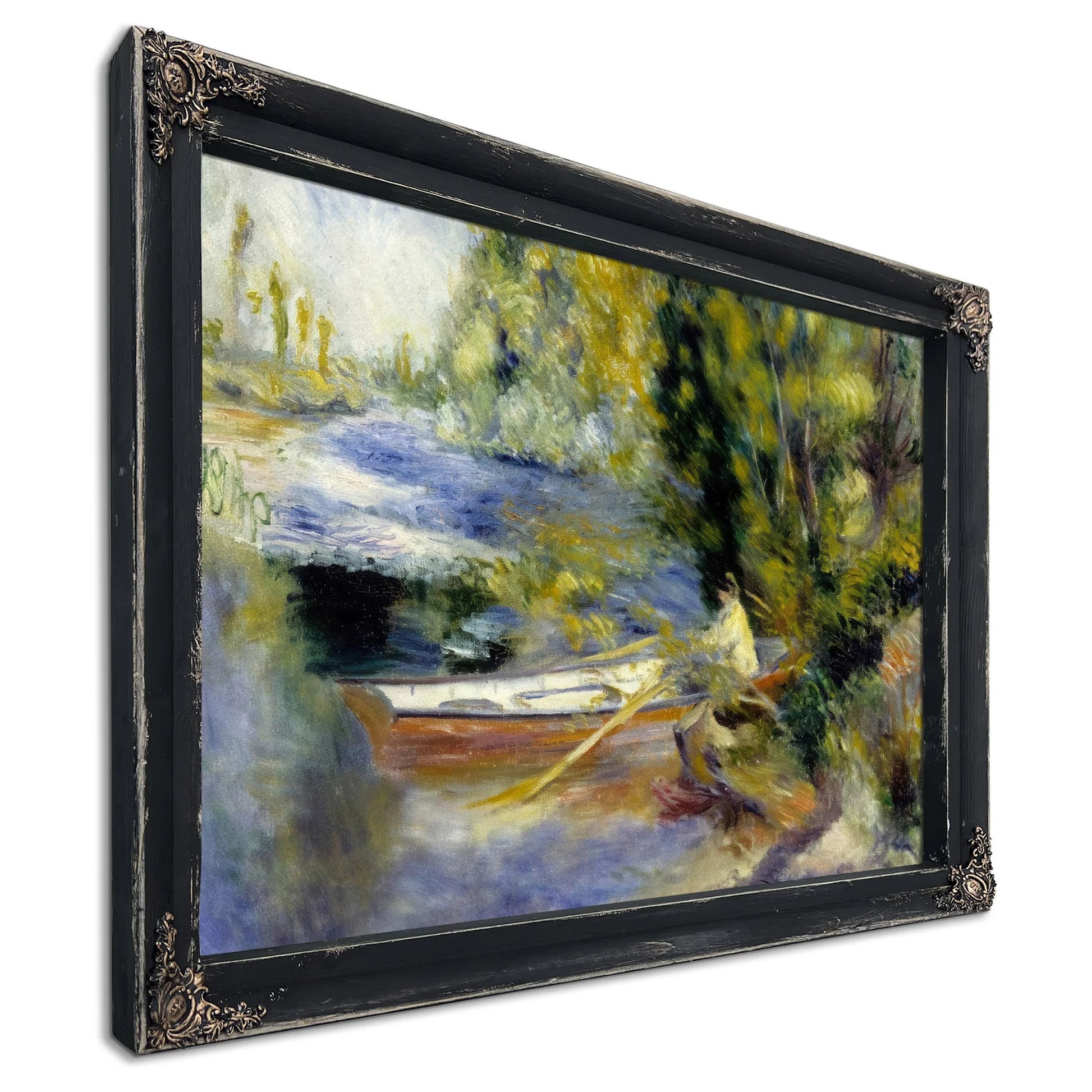 At The Water's Edge By Pierre August Renoir Fine Art Print