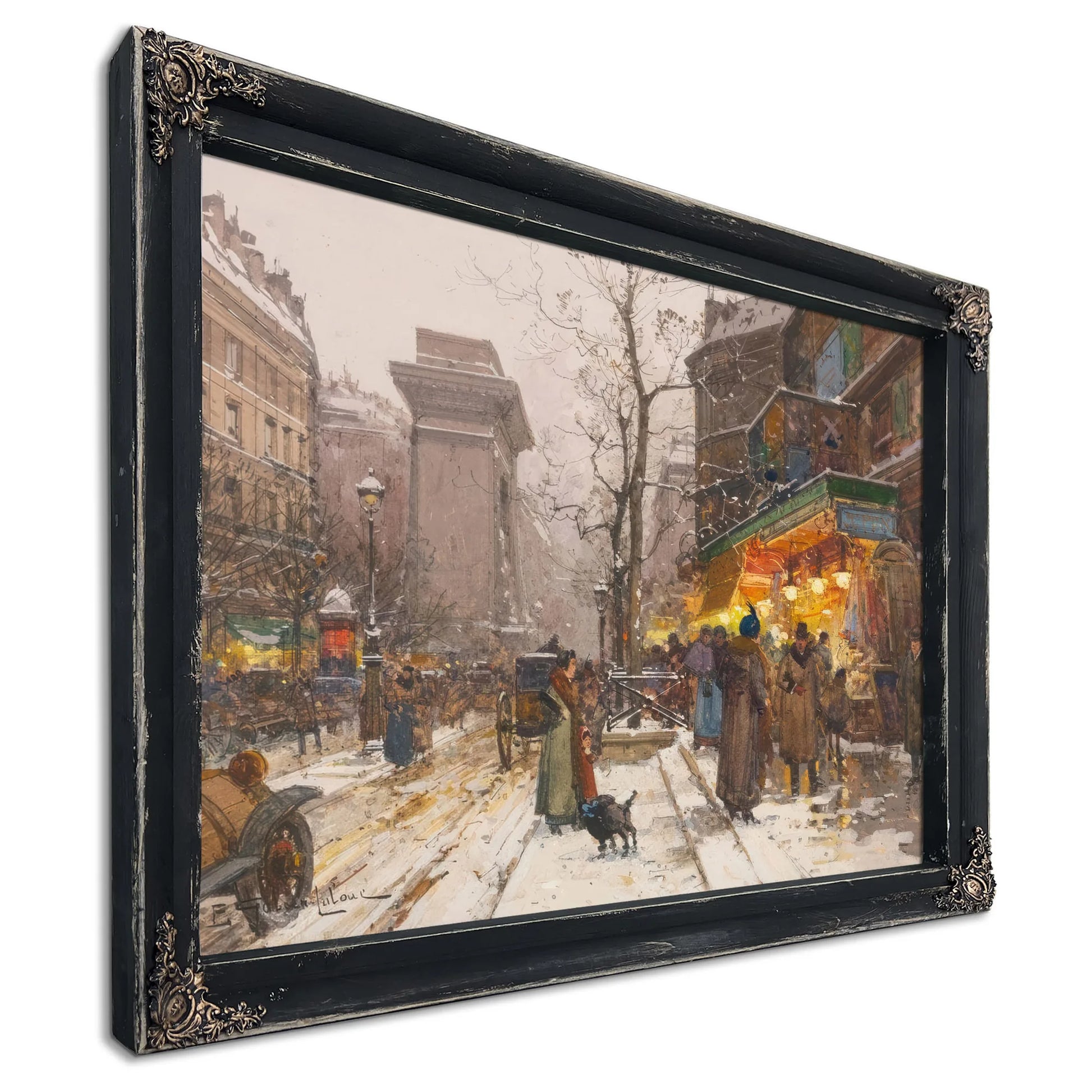 Boulevard De Bonne Nouvelle By Eugene Galien Laloue Fine Art Print