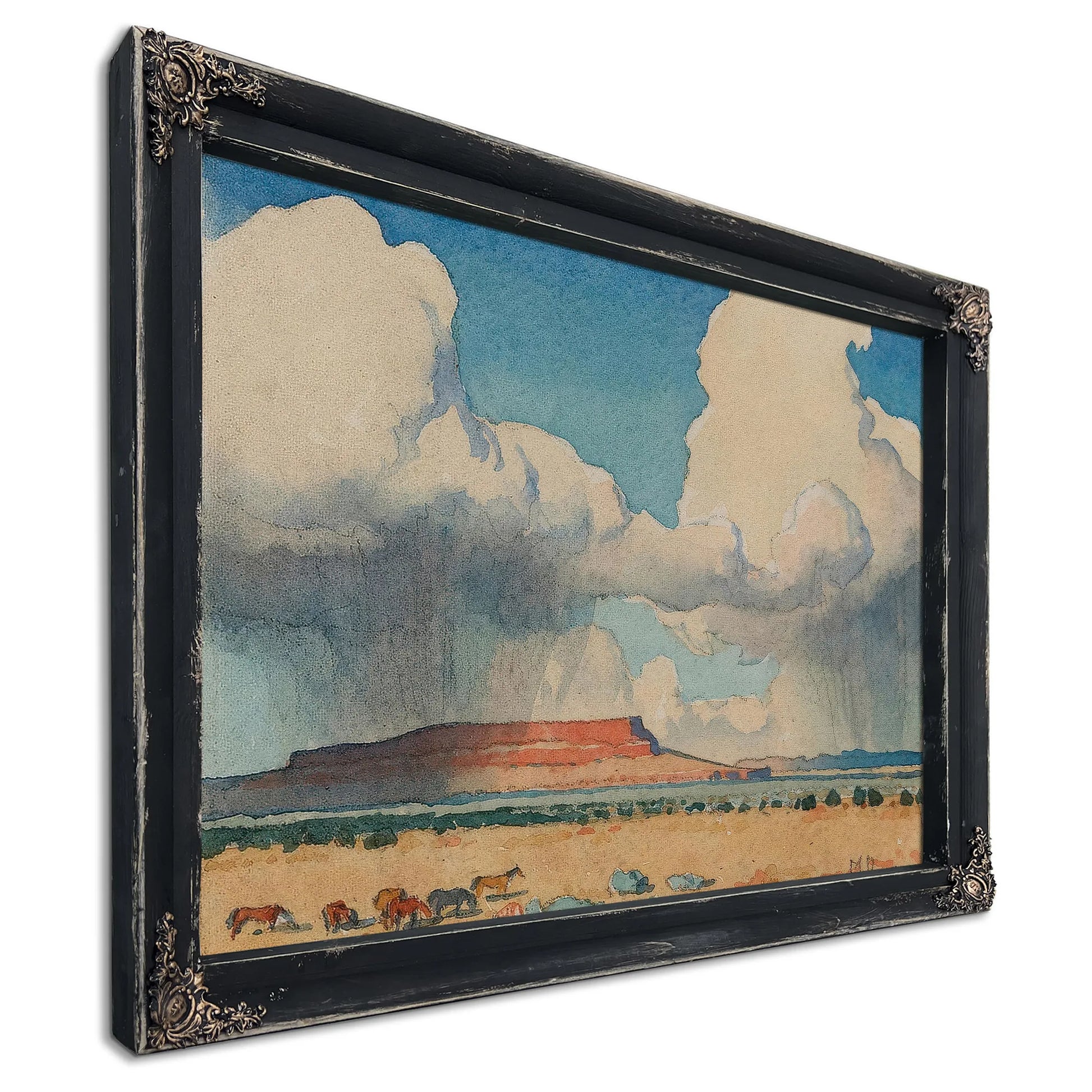 Clouds And Mesa Arizona 1945 By Maynard Dixon Fine Art Print