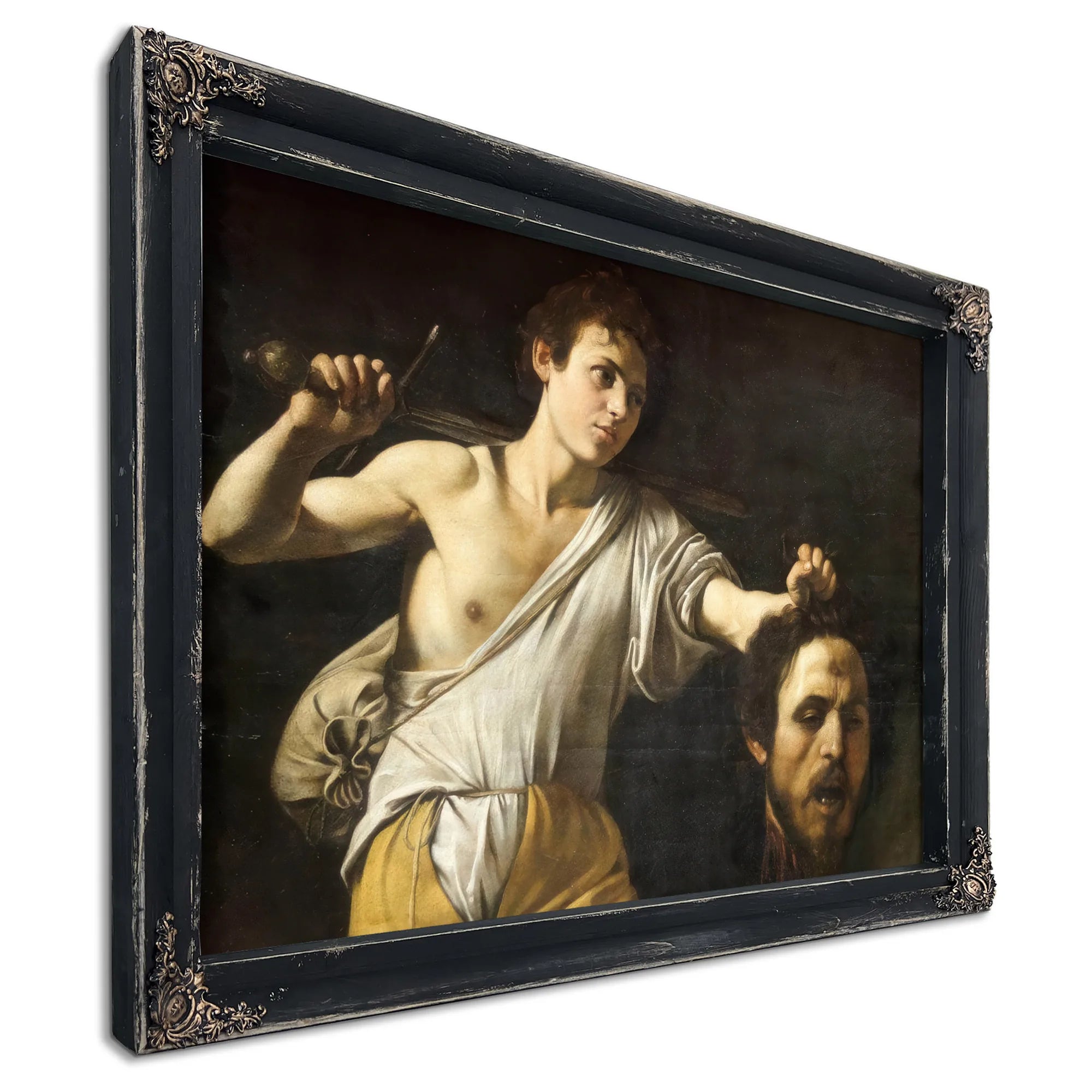 David With The Head Of Goliath By Caravaggio Fine Art Print