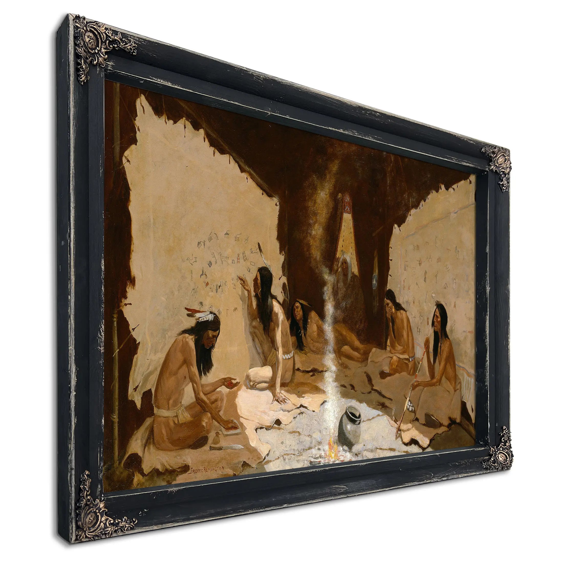 Historians Of The Tribe by Frederic Remington