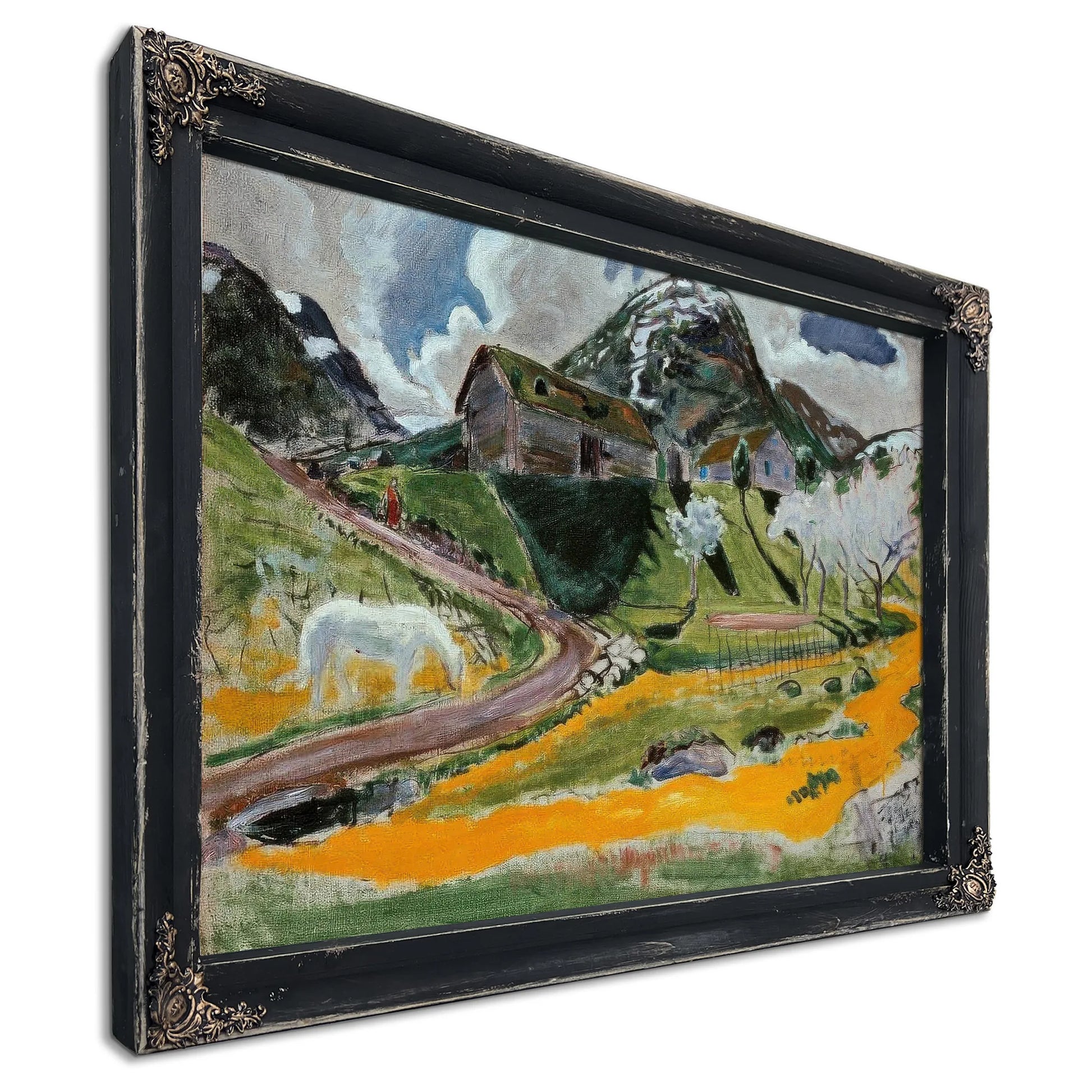 The White Horse In Spring By Nicolai Astrup Fine Art Print