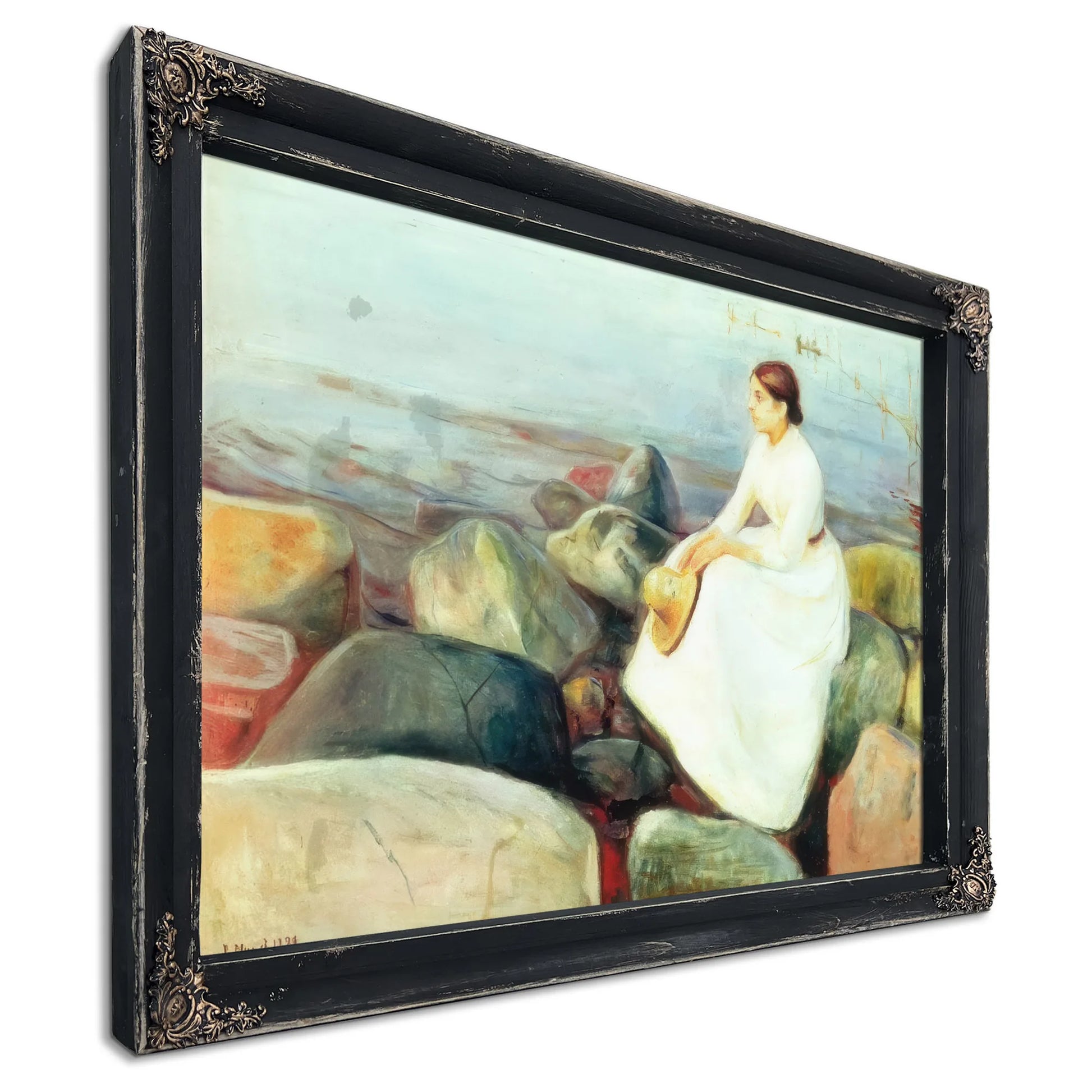 Summer Night ( Inger On The Shore) 1889 By Edvard Munch Fine Art Print