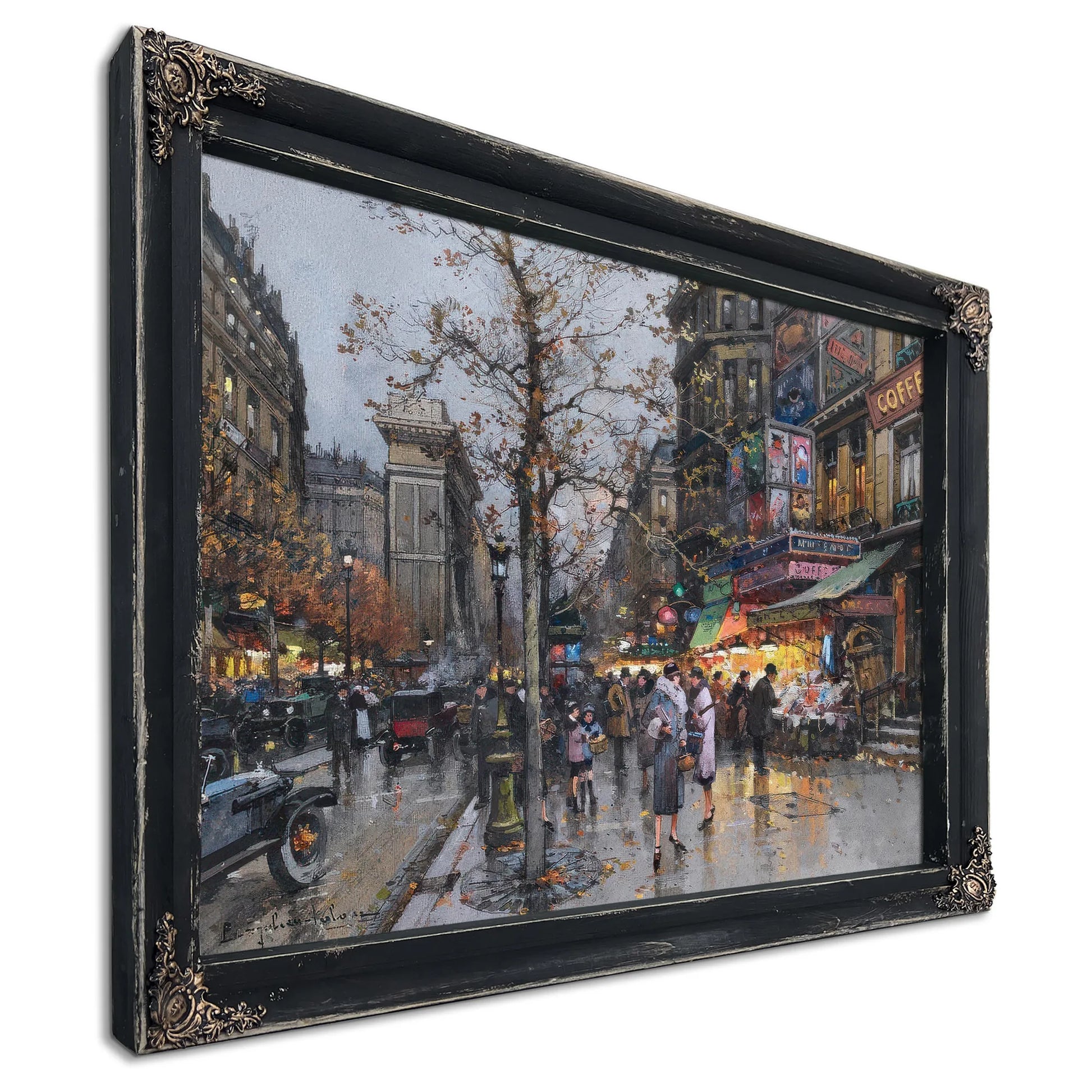 Paris La Porte Saint Martin By Eugene Galien Laloue Fine Art Print