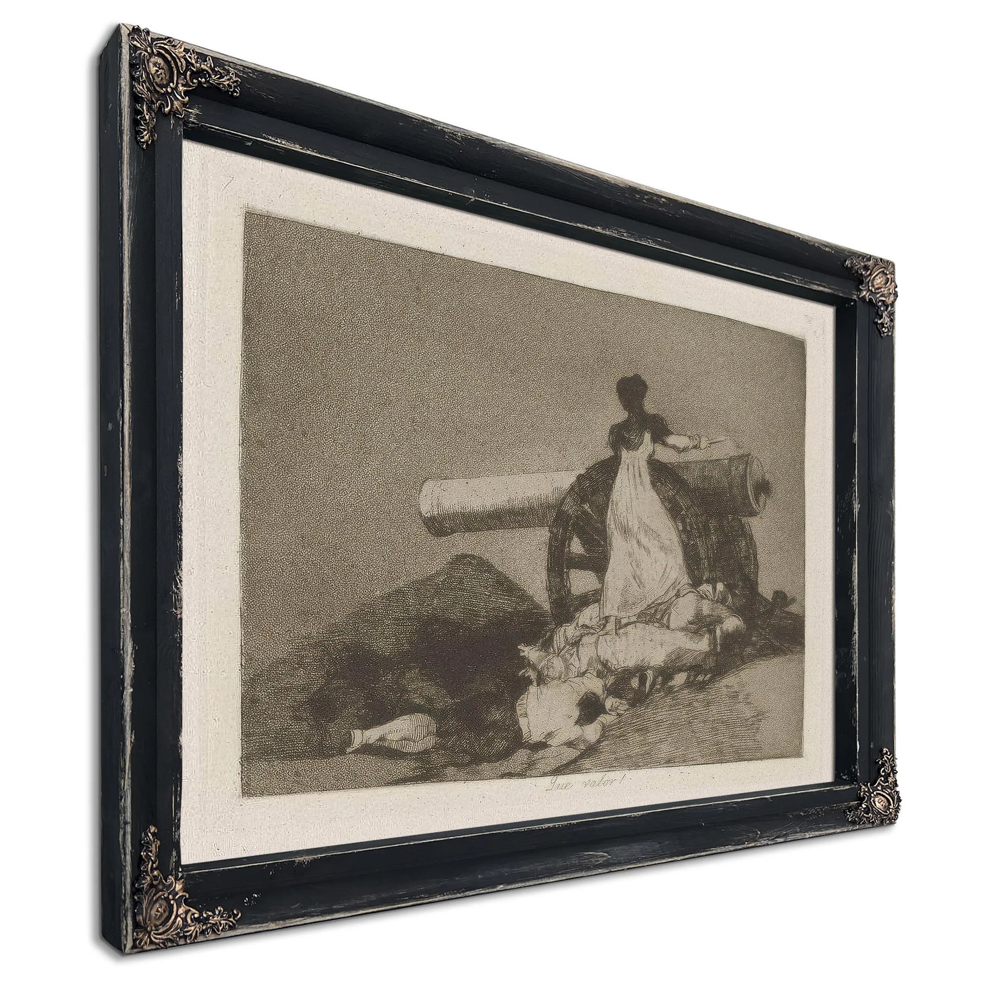 Que Valor! (What Courage!) Plate 7 From Los Desastres De La Guerra (The Disasters Of War) By Francisco De Goya Fine Art Print