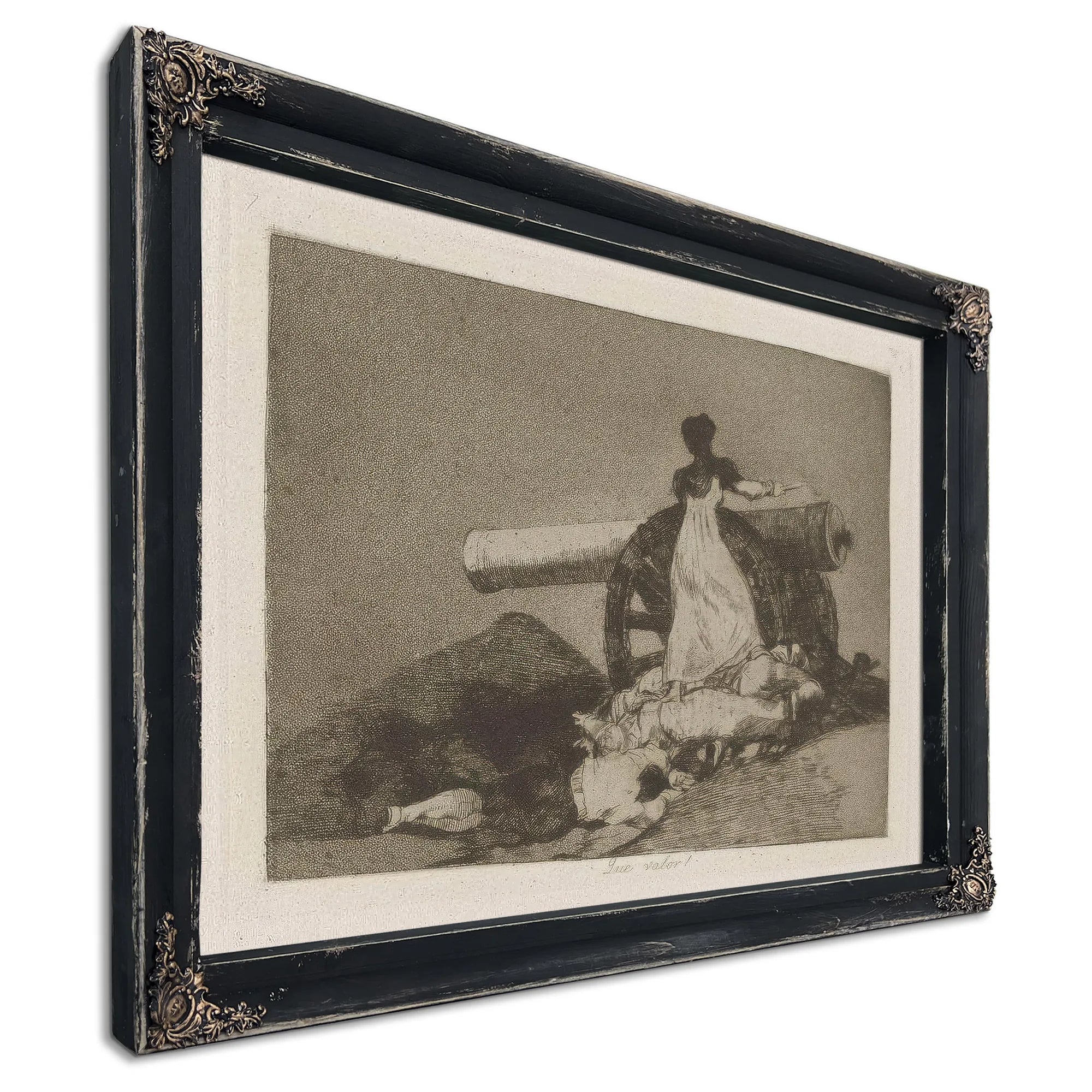 Que Valor! (What Courage!) Plate 7 From Los Desastres De La Guerra (The Disasters Of War) By Francisco De Goya Fine Art Print