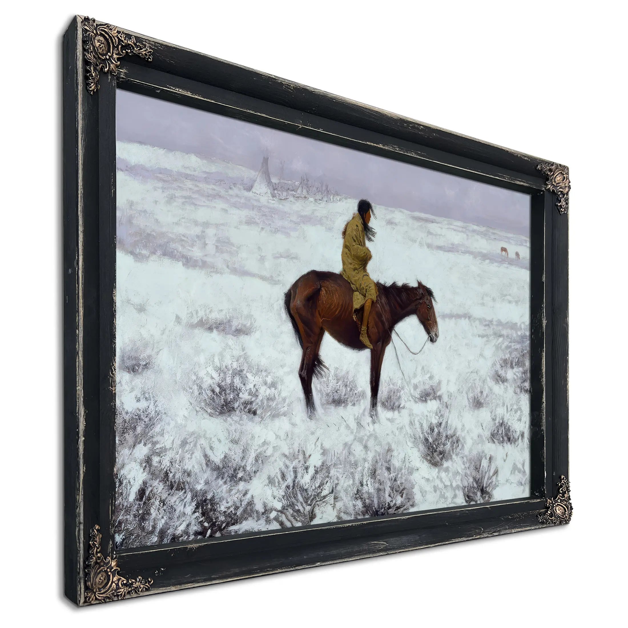 The Herd Boy C Oil On Canvas by Frederic Remington