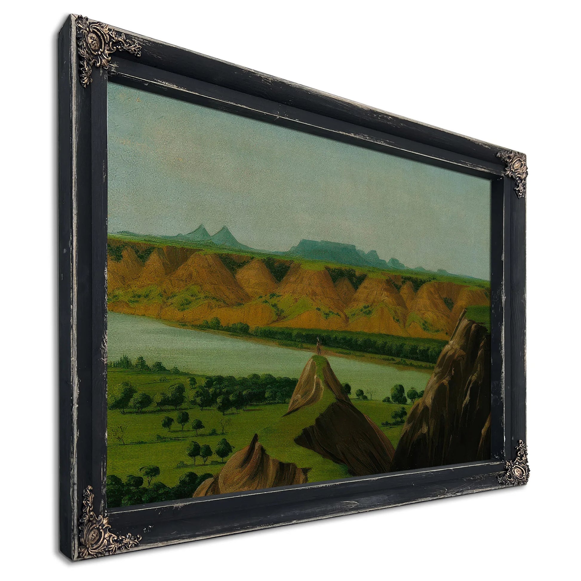 Big Bend On The Upper Missouri, 1900 Miles Above St. Louis By George Catlin Fine Art Print