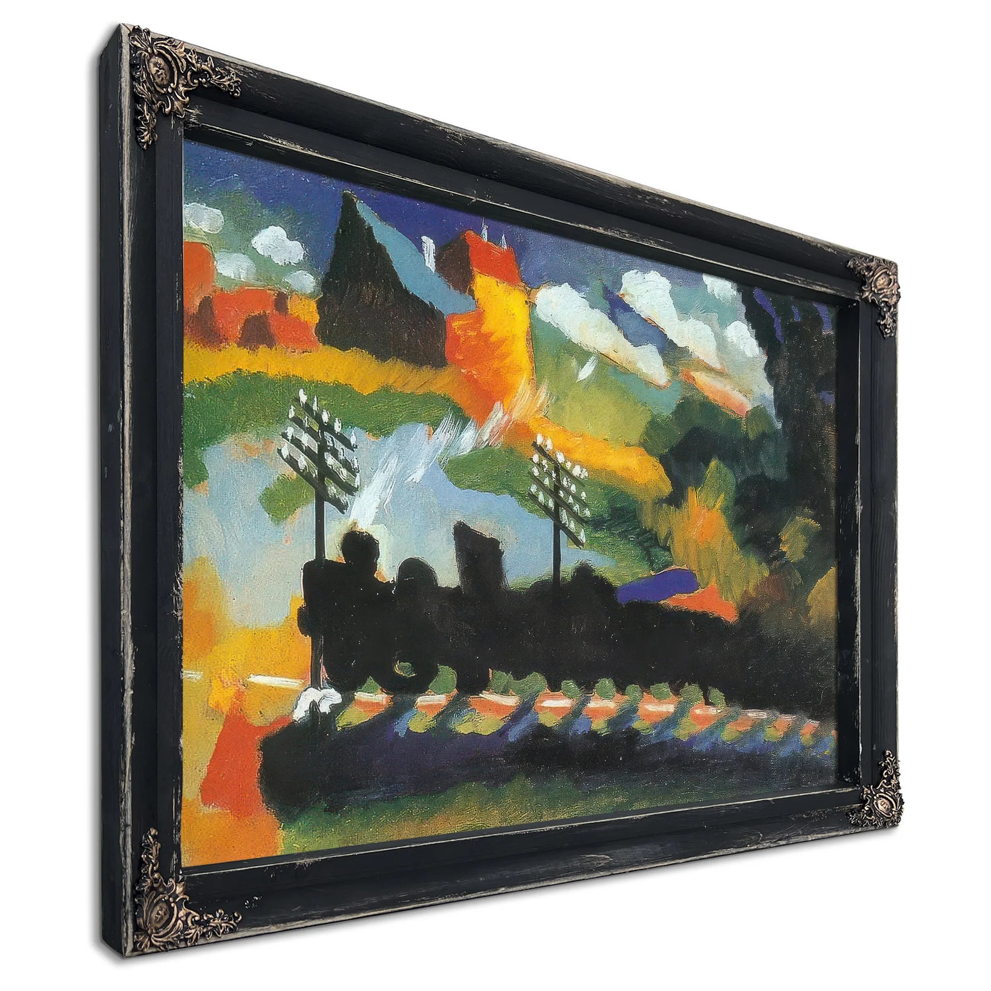 Murnau View With Railway By Wassily Kandinsky Fine Art Print