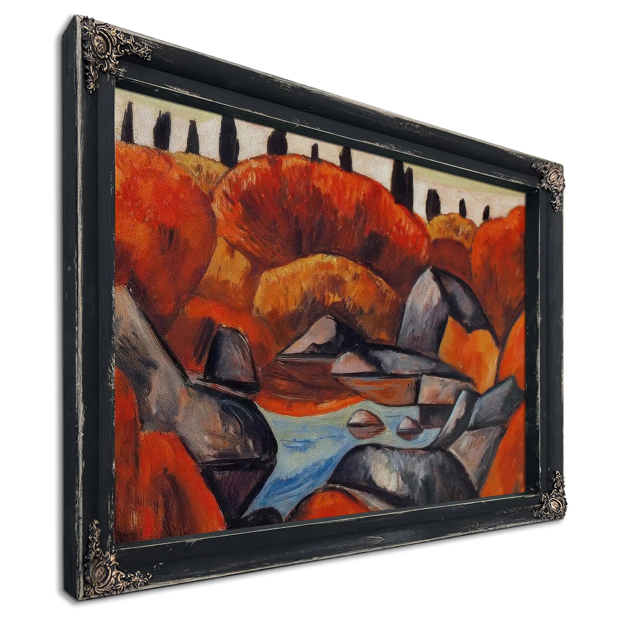 Flaming Pool Dogtown By Marsden Hartley Fine Art Print