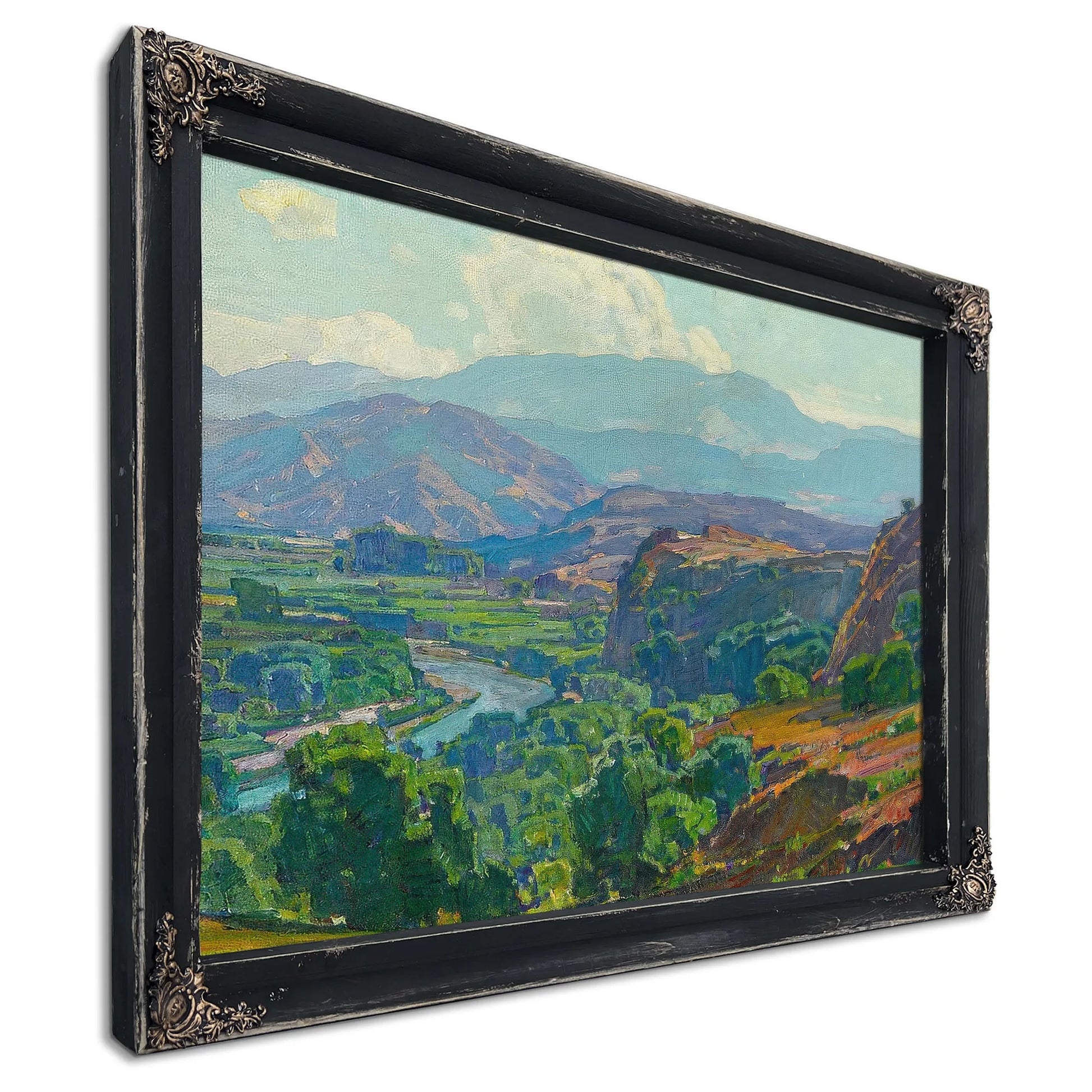 Misty Morning Santa Ana Canyon By William Wendt Fine Art Print