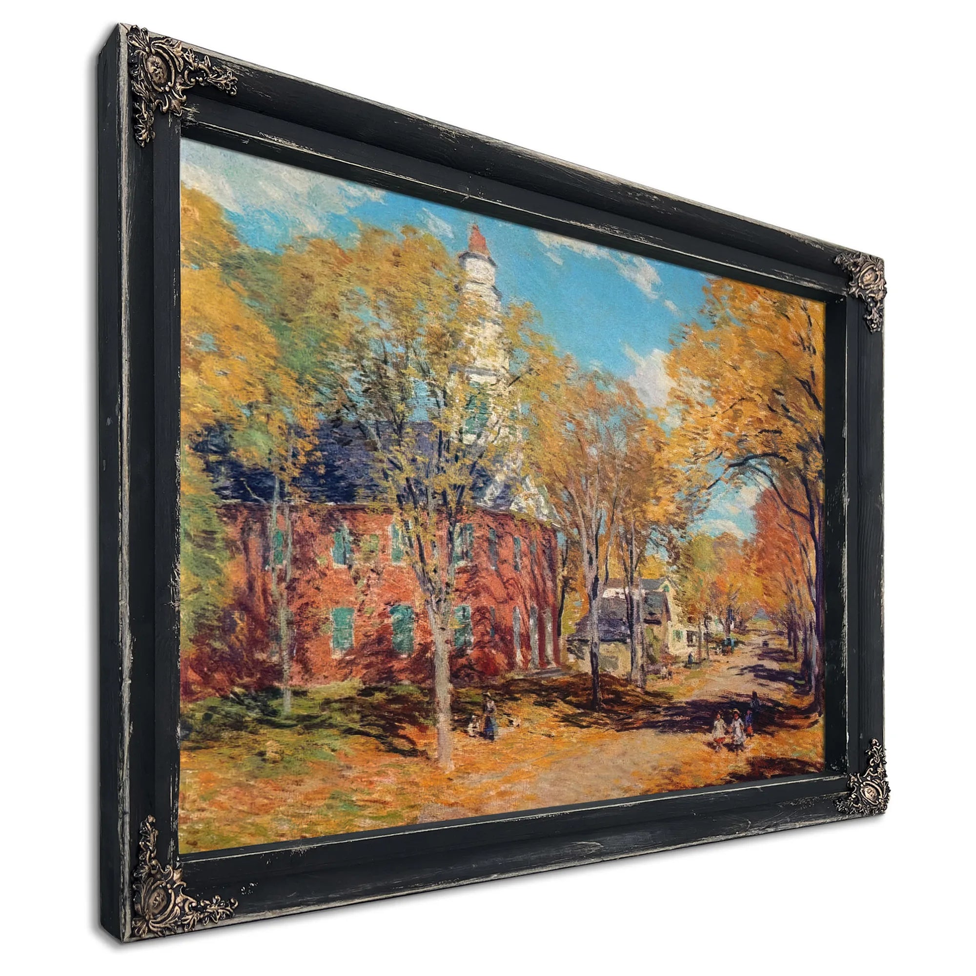 October Morning Deerfield By Charles Marion Russell Fine Art Print