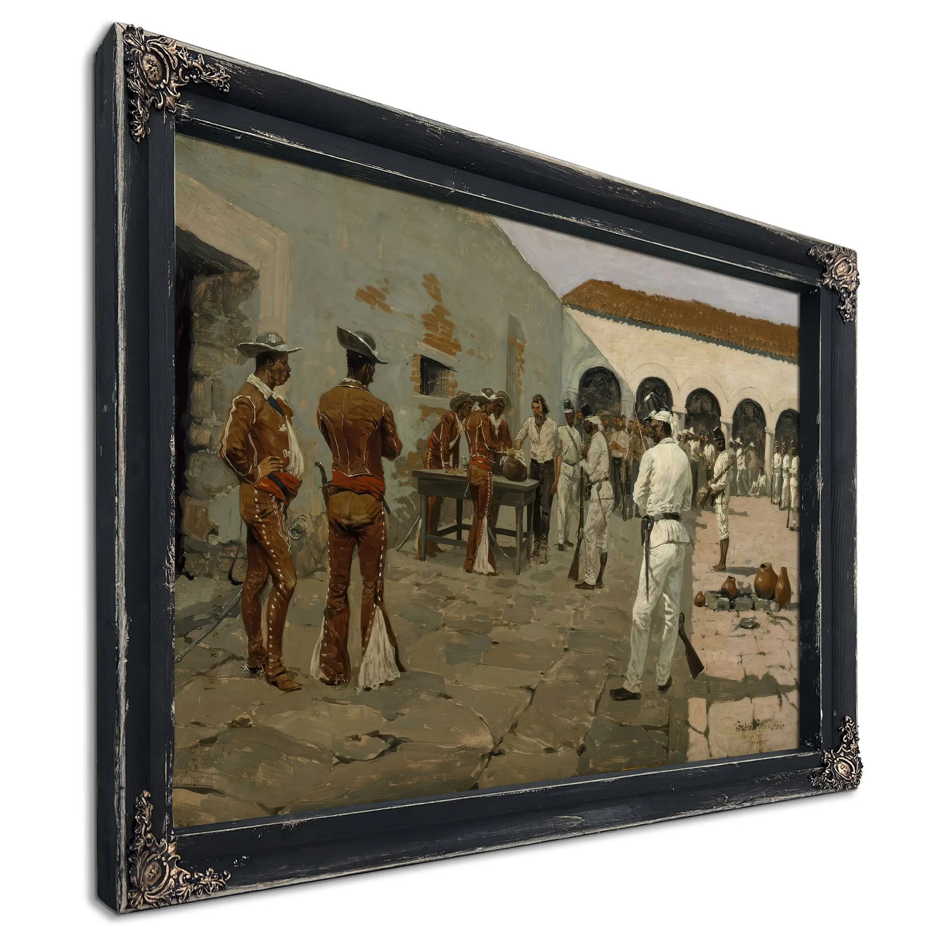 Frederic Remingtonthe Mier Expedition The Drawing Of The Black Bean by Frederic Remington