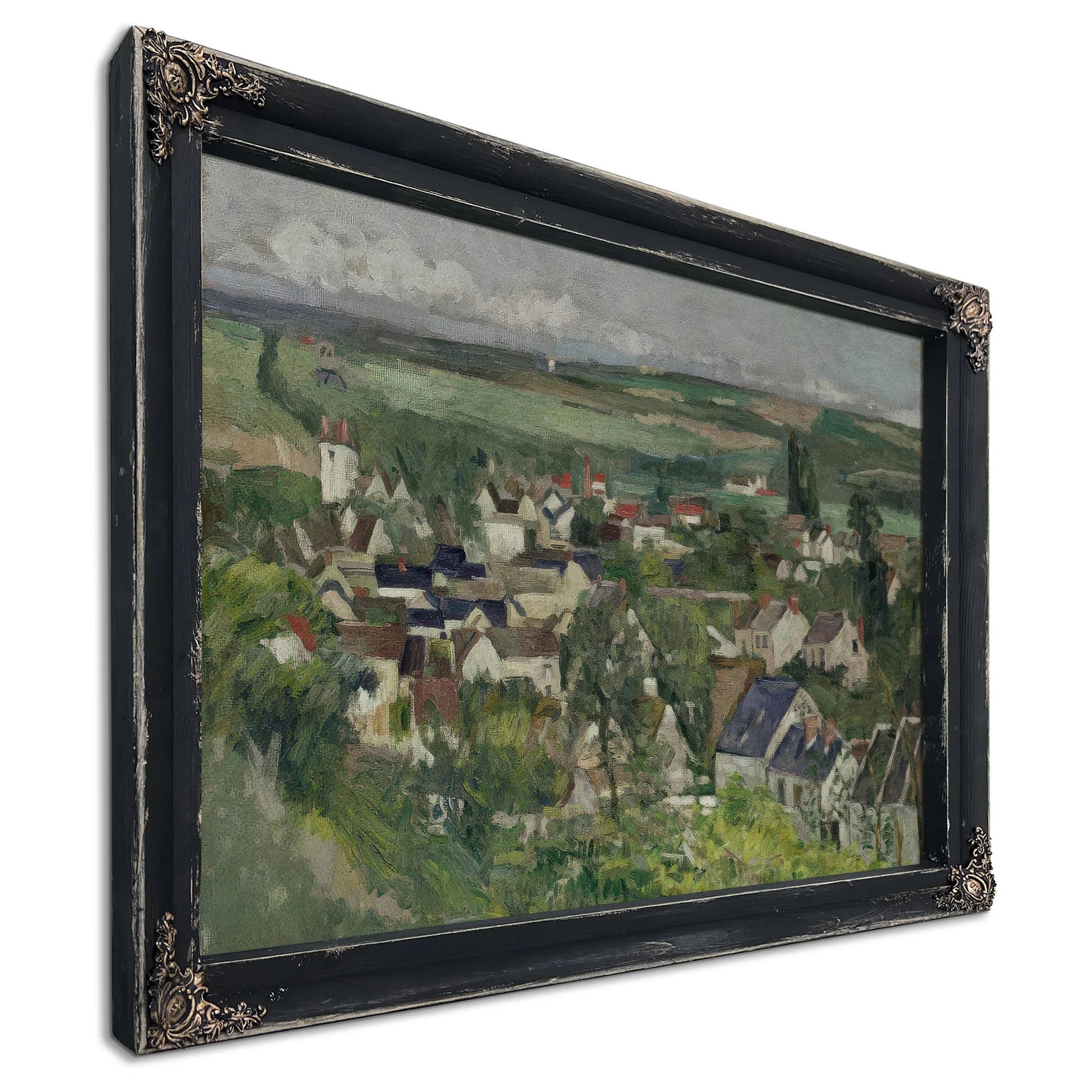 Auvers Panoramic View By Paul Cezanne Fine Art Print