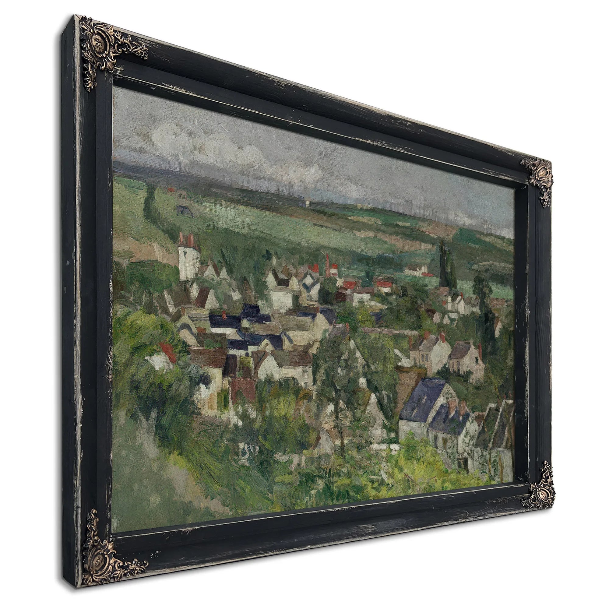 Auvers Panoramic View By Paul Cezanne Fine Art Print