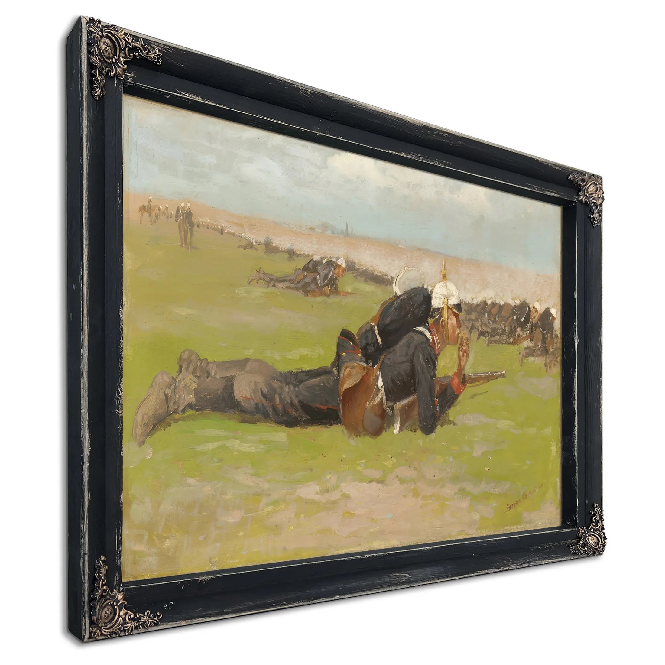 Field Drill For The Prussian Infantry by Frederic Remington