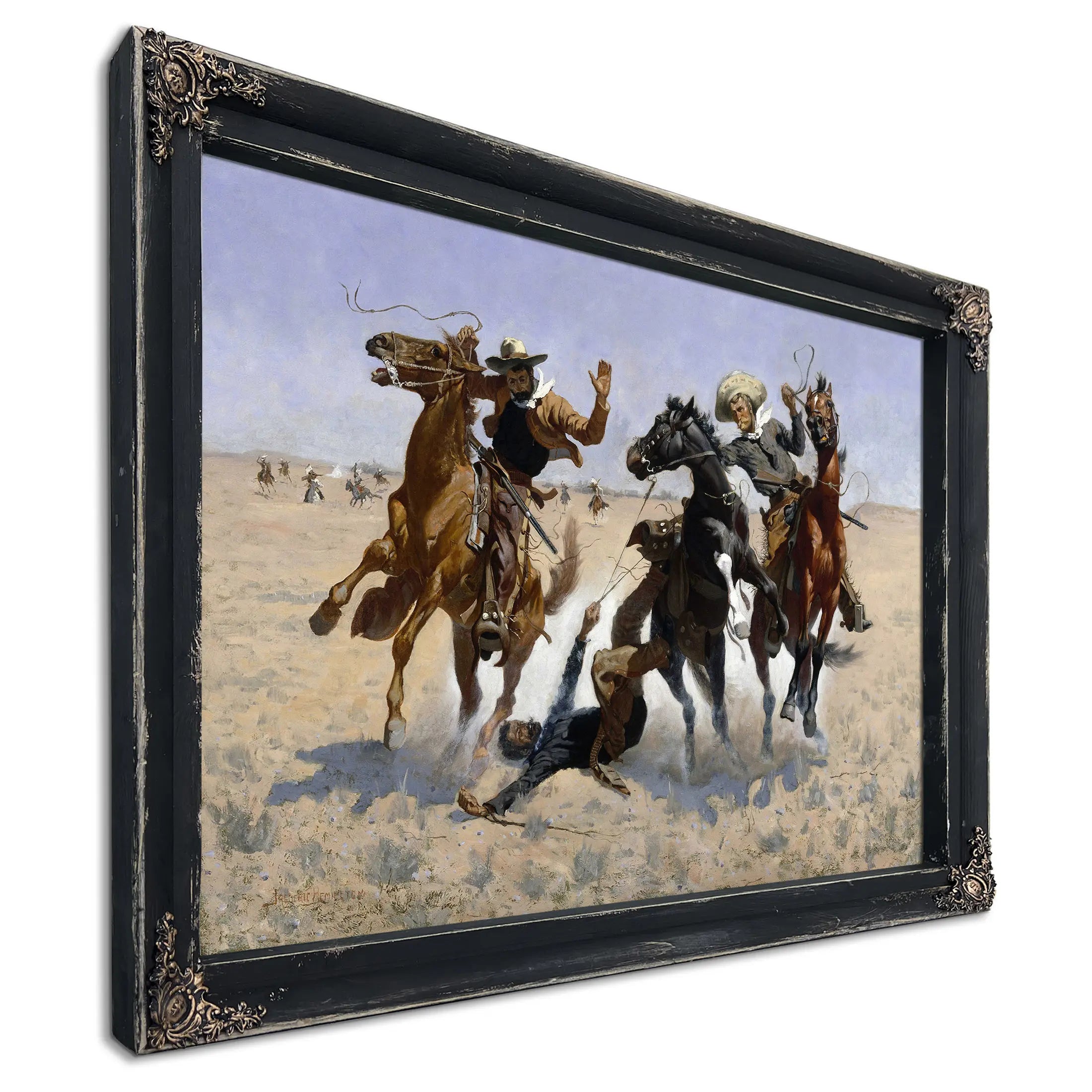 Aiding A Comrade by Frederic Remington