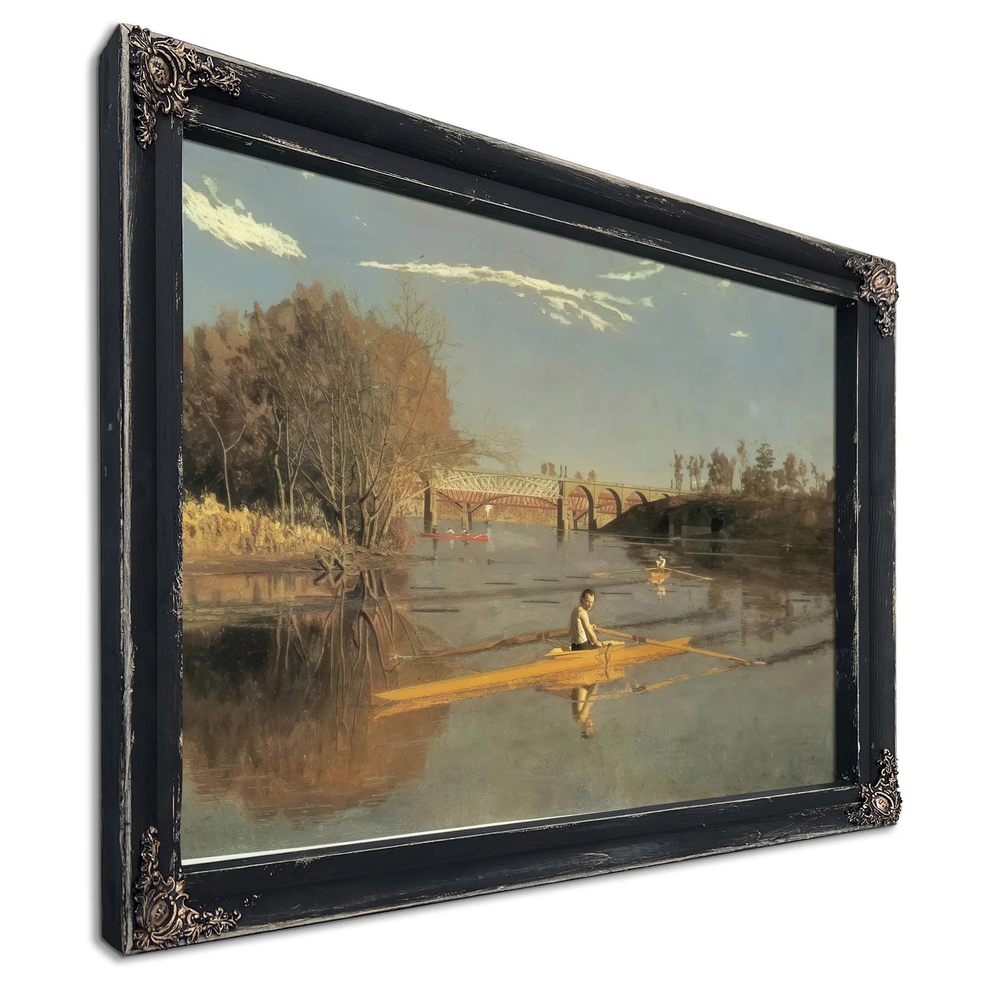 Max Schmitt In A Single Scull 2 By Thomas Eakins Fine Art Print