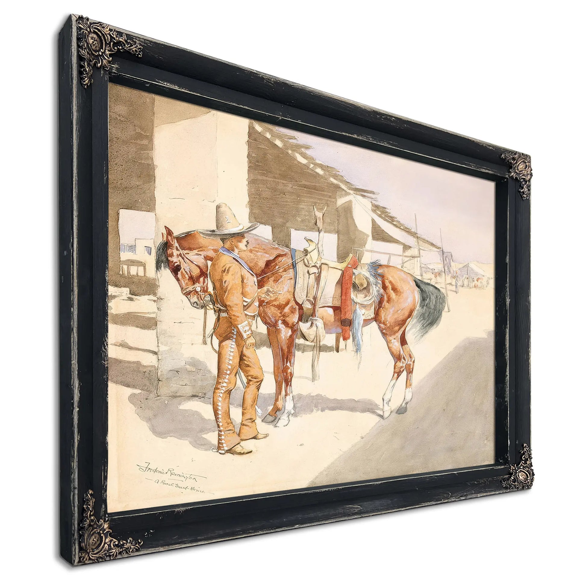 A Rural Guard Mexicoguardia Rural  by Frederic Remington