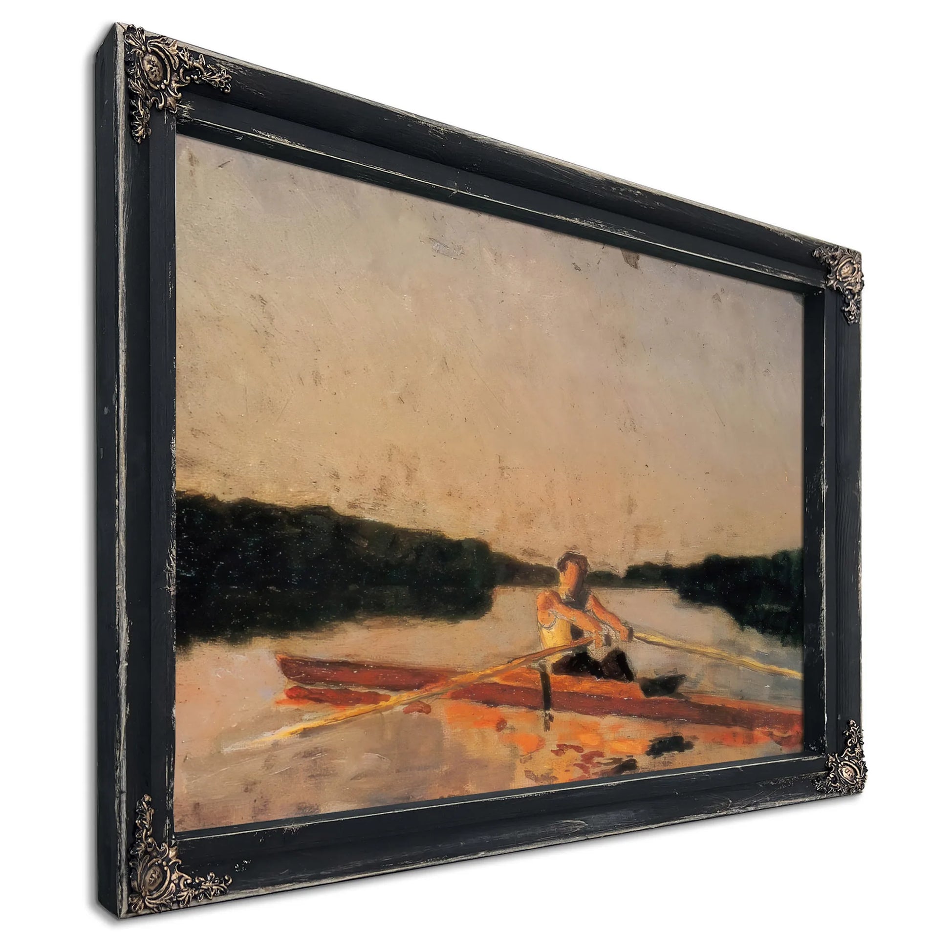 Max Schmitt In A Single Scull By Thomas Eakins Fine Art Print