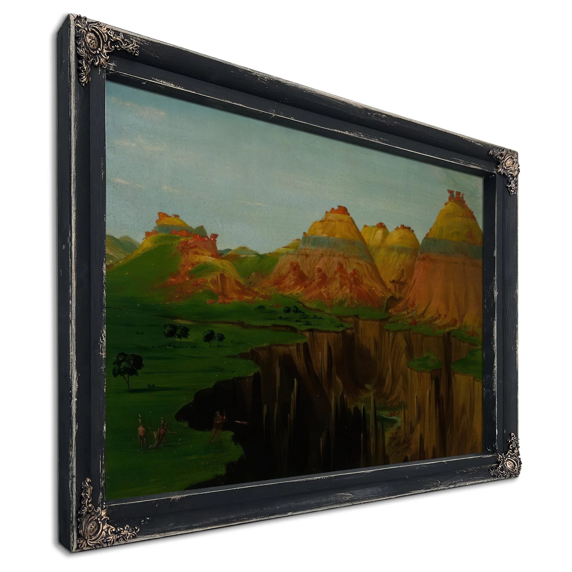 Brick Kilns, Clay Bluffs 1900 Miles Above St. Louis By George Catlin Fine Art Print