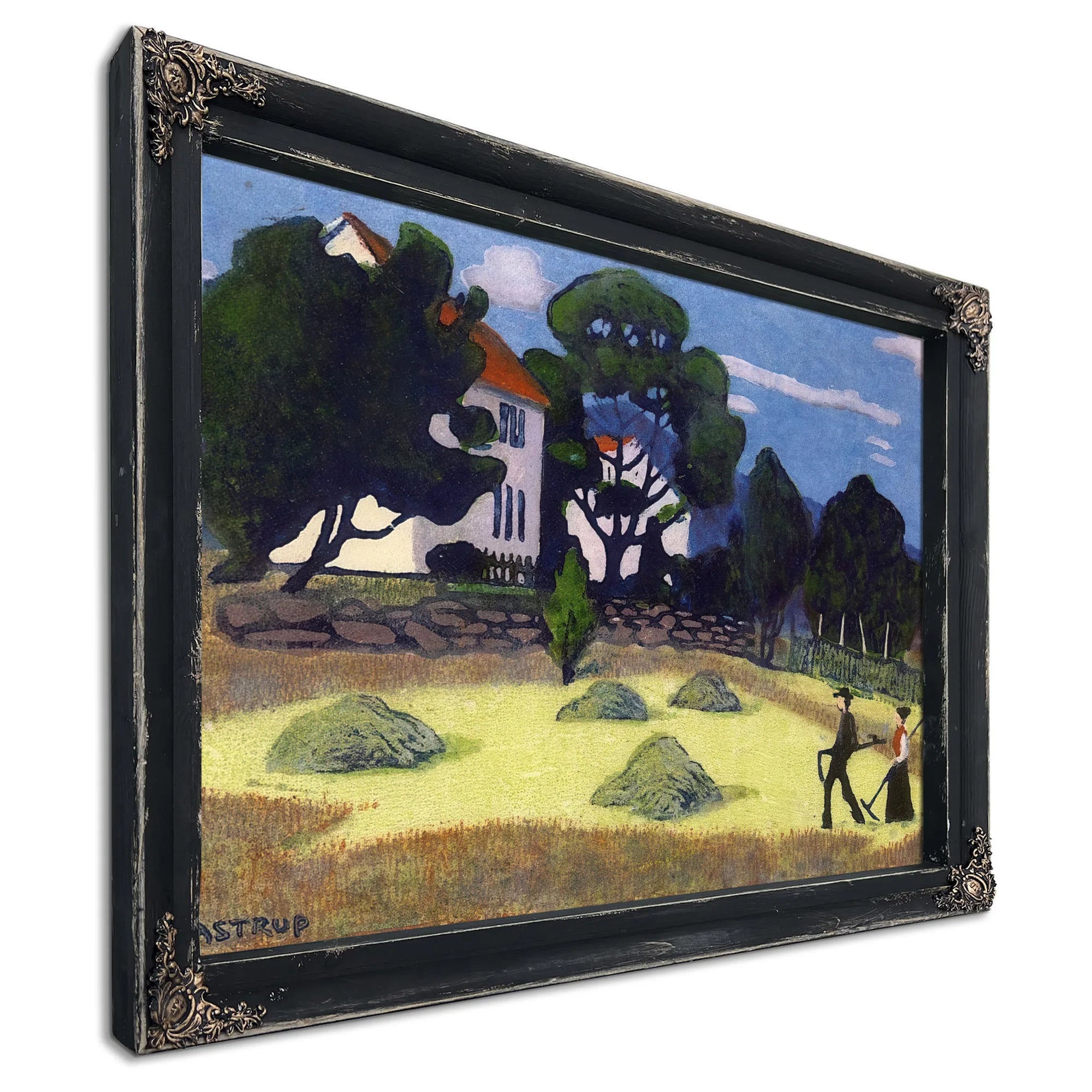 Home From Work 1 By Nicolai Astrup Fine Art Print