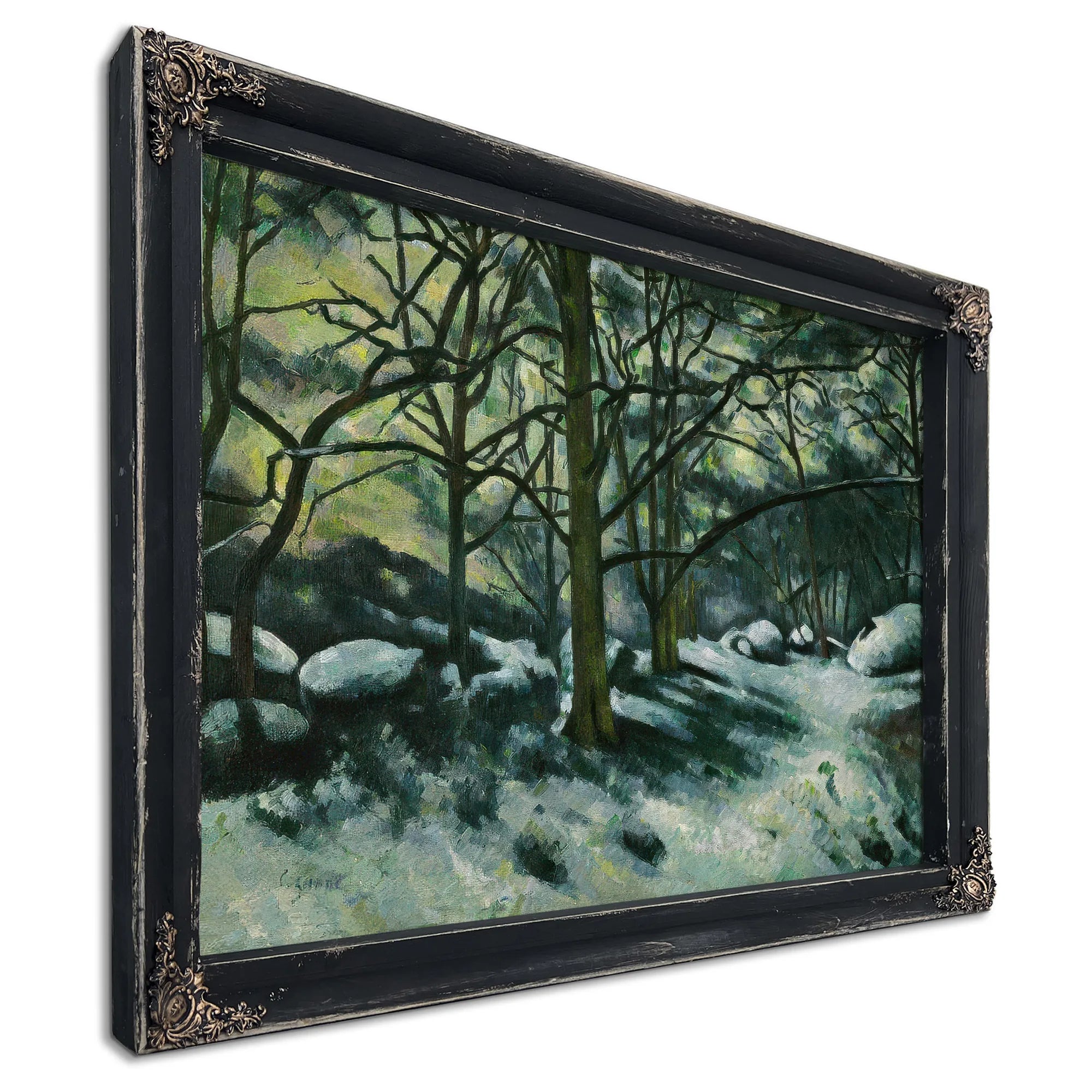 Melting Snow Fontainebleau By Paul Cezanne Fine Art Print