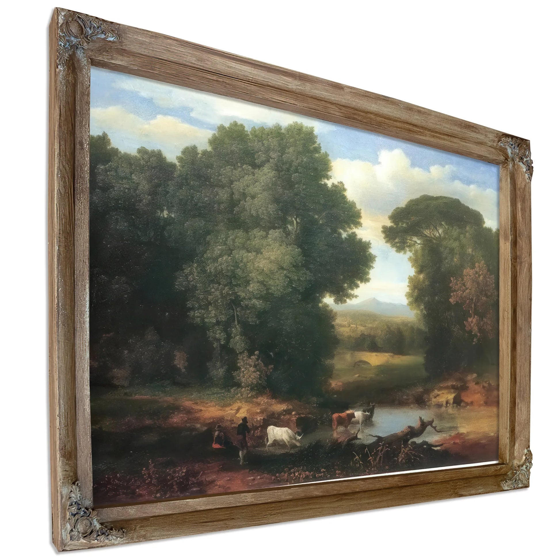 A Bit Of The Roman Aqueduct By George Inness Fine Art Print