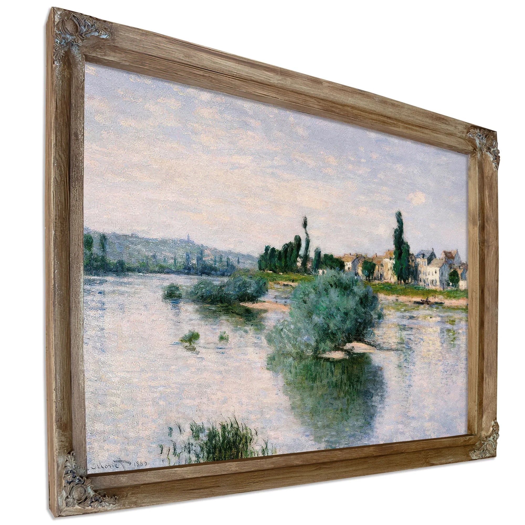 The Seine At Lavacourt By Claude Monet Fine Art Print