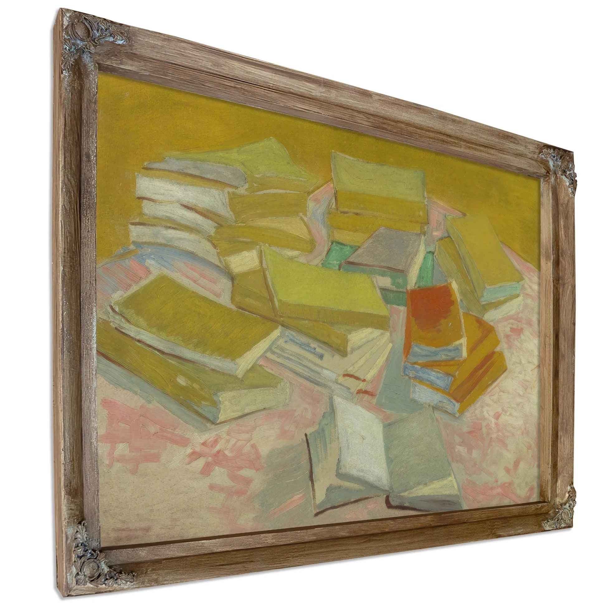 Piles Of French Novels By Vincent Van Gogh Fine Art Print