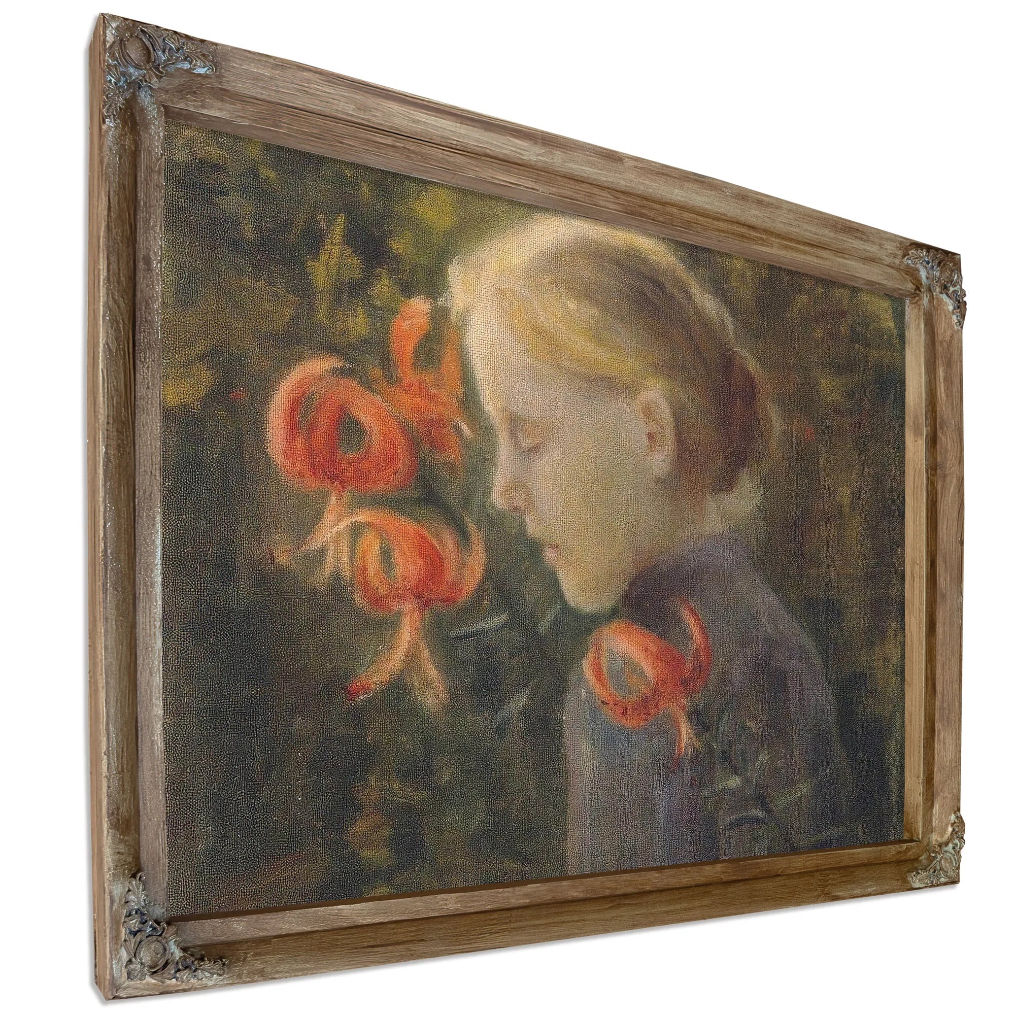 Girl With Tiger Lilies By Paula Modersohn Becker Fine Art Print