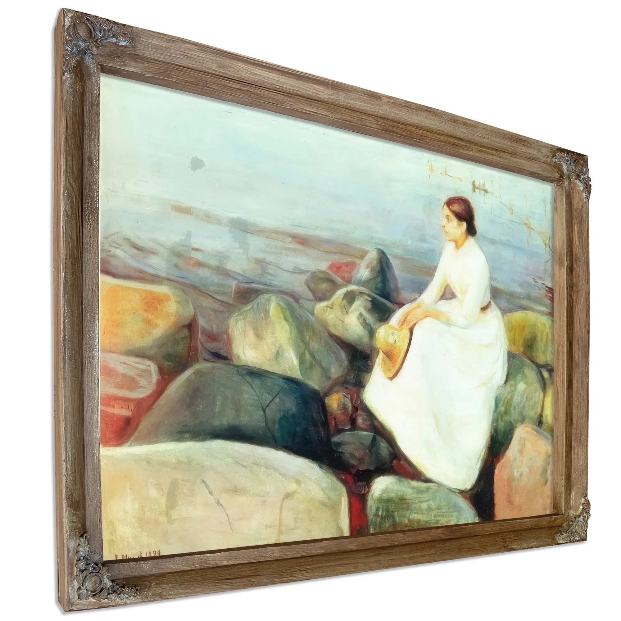 Summer Night ( Inger On The Shore) 1889 By Edvard Munch Fine Art Print