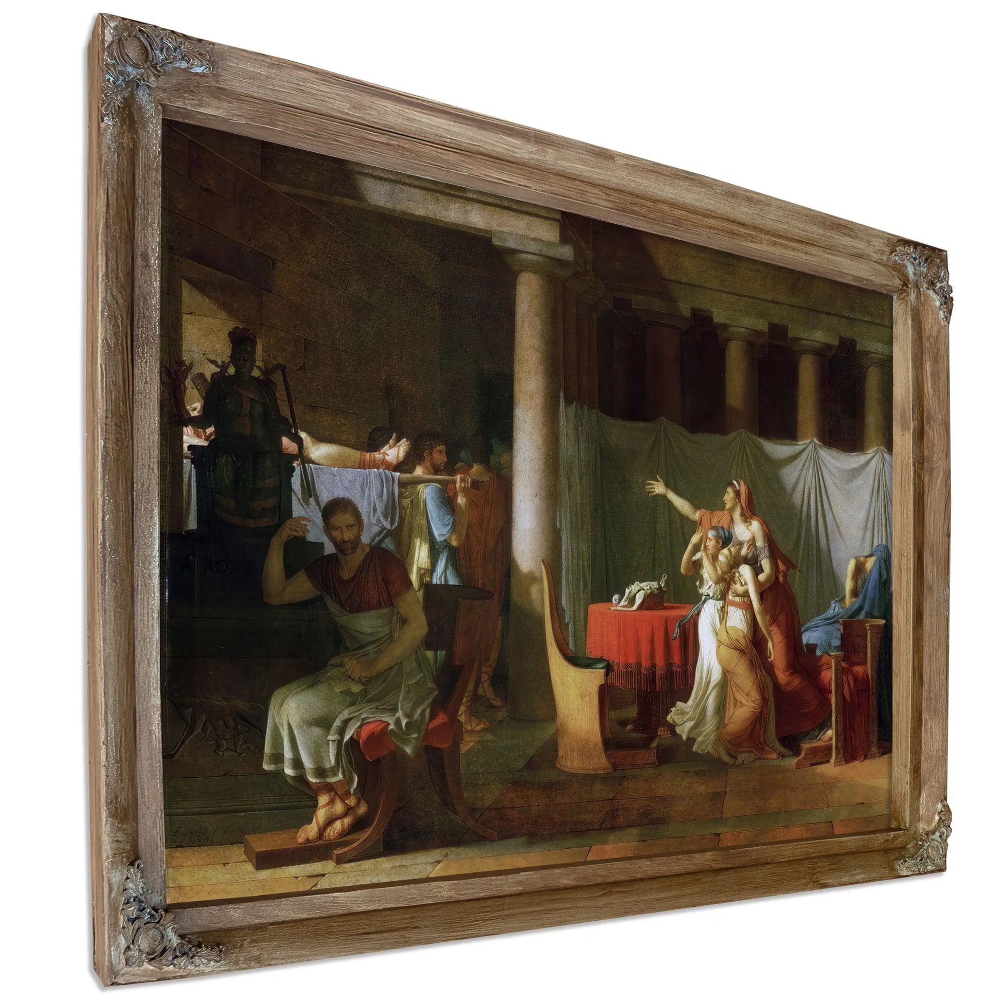 The Lictors Bring To Brutus The Bodies Of His Sons By Jacques Louis David Fine Art Print