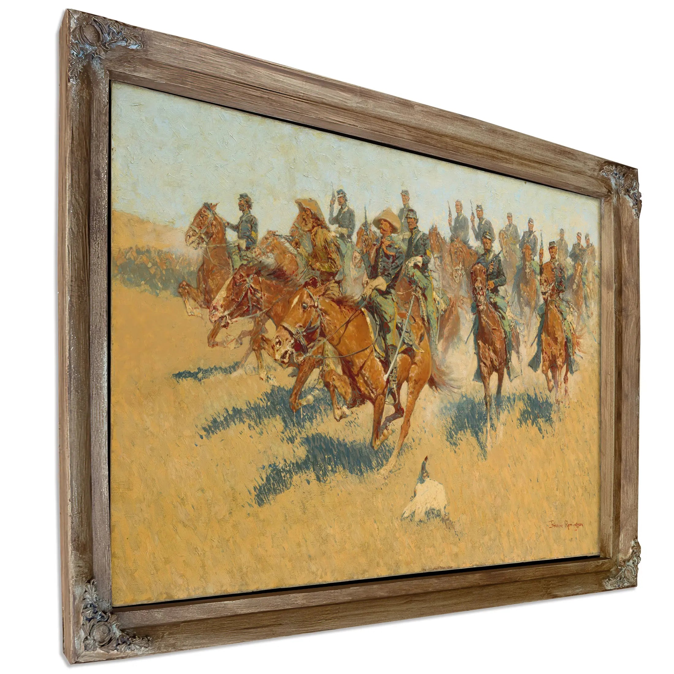 Cavalry Charge On The Southern Plains  by Frederic Remington