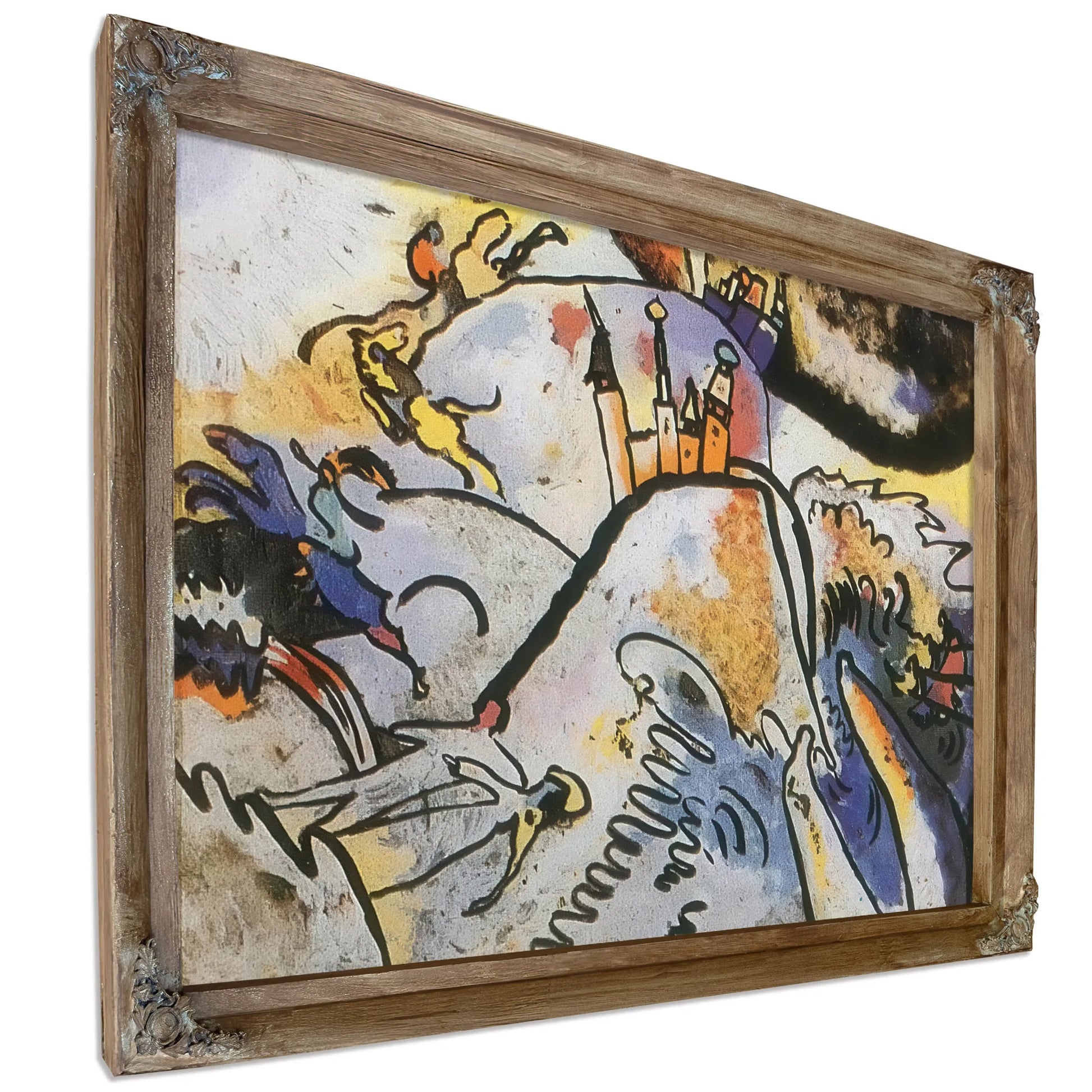 Glass Painting With Sun By Wassily Kandinsky Fine Art Print