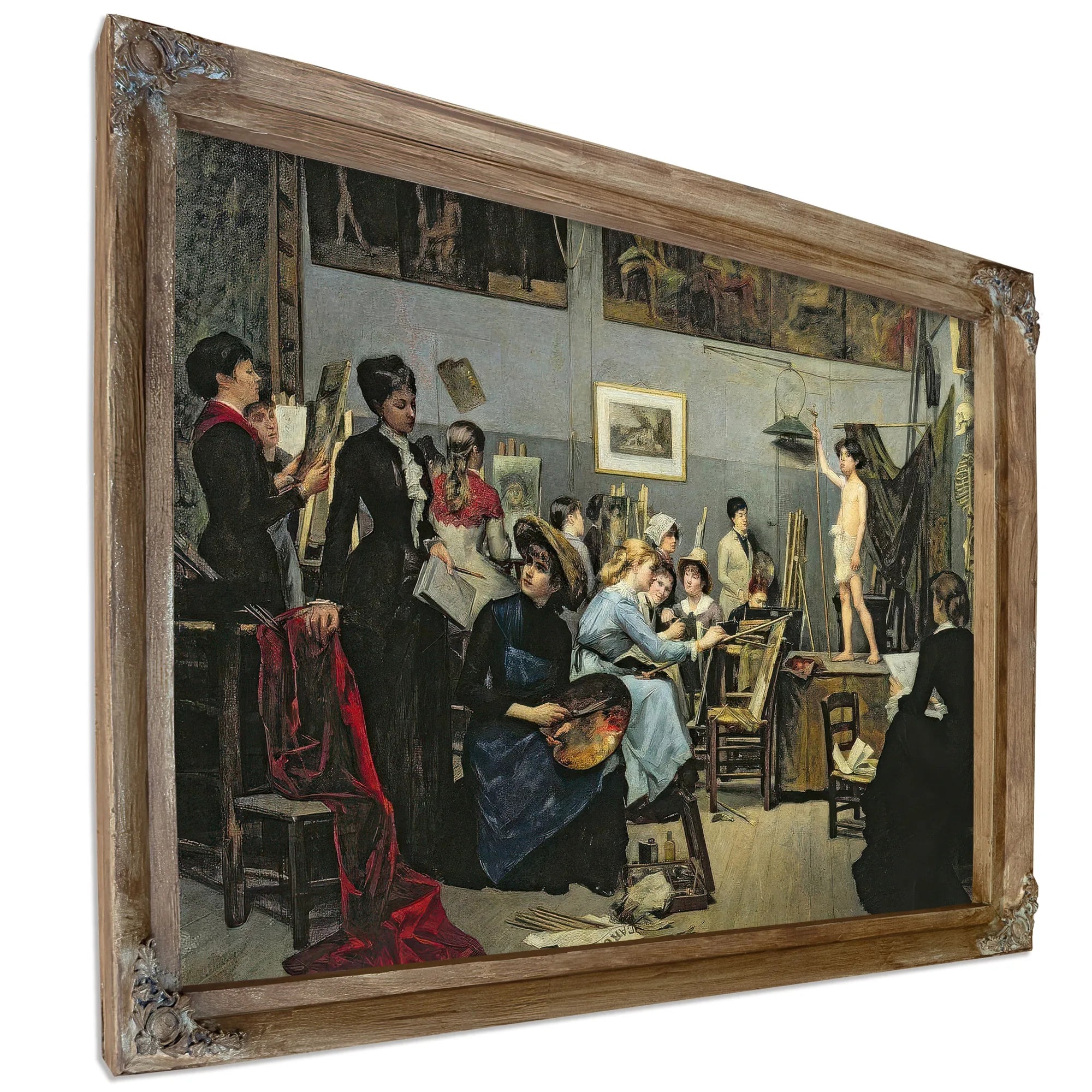 In The Studio 1881 By Marie Bashkirtseff Fine Art Print