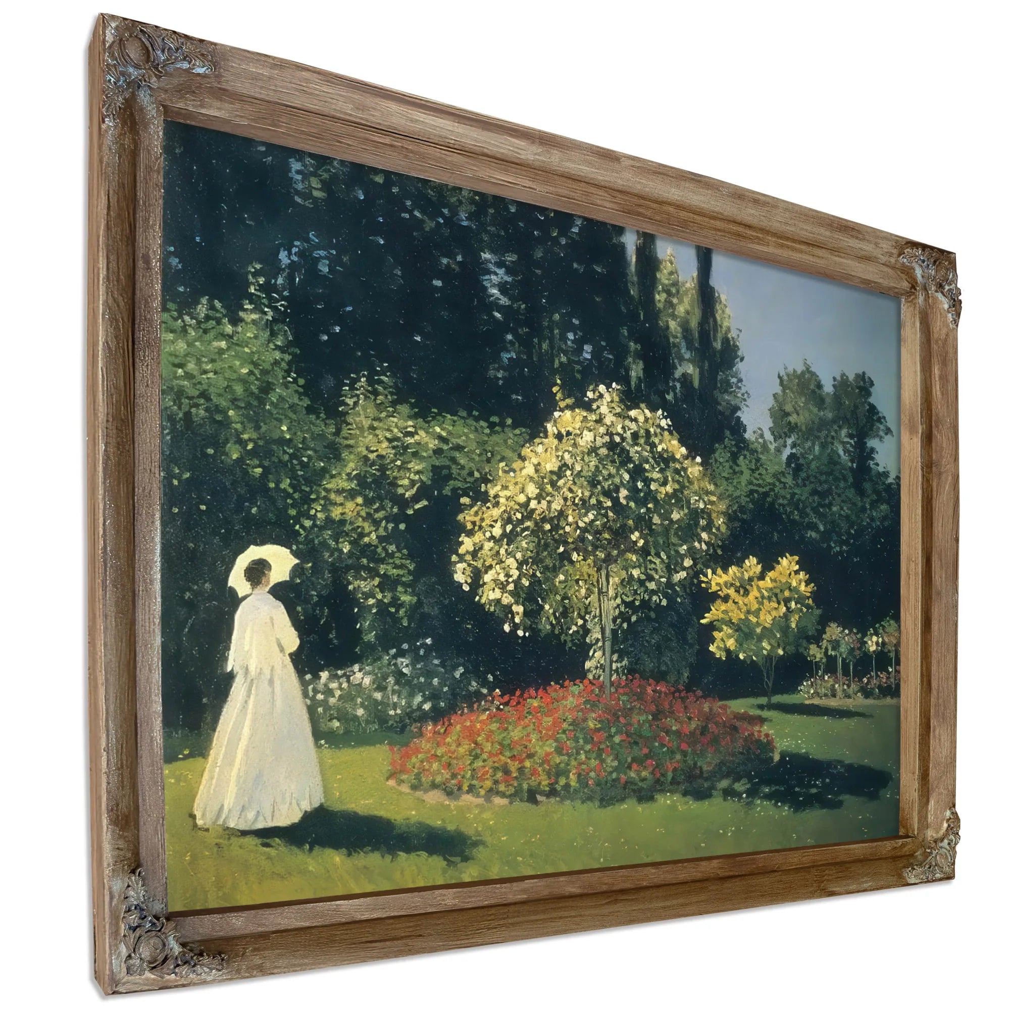 Jeanne Marguerite Lecadre In The Garden At Sainte Adresse By Claude Monet Fine Art Print