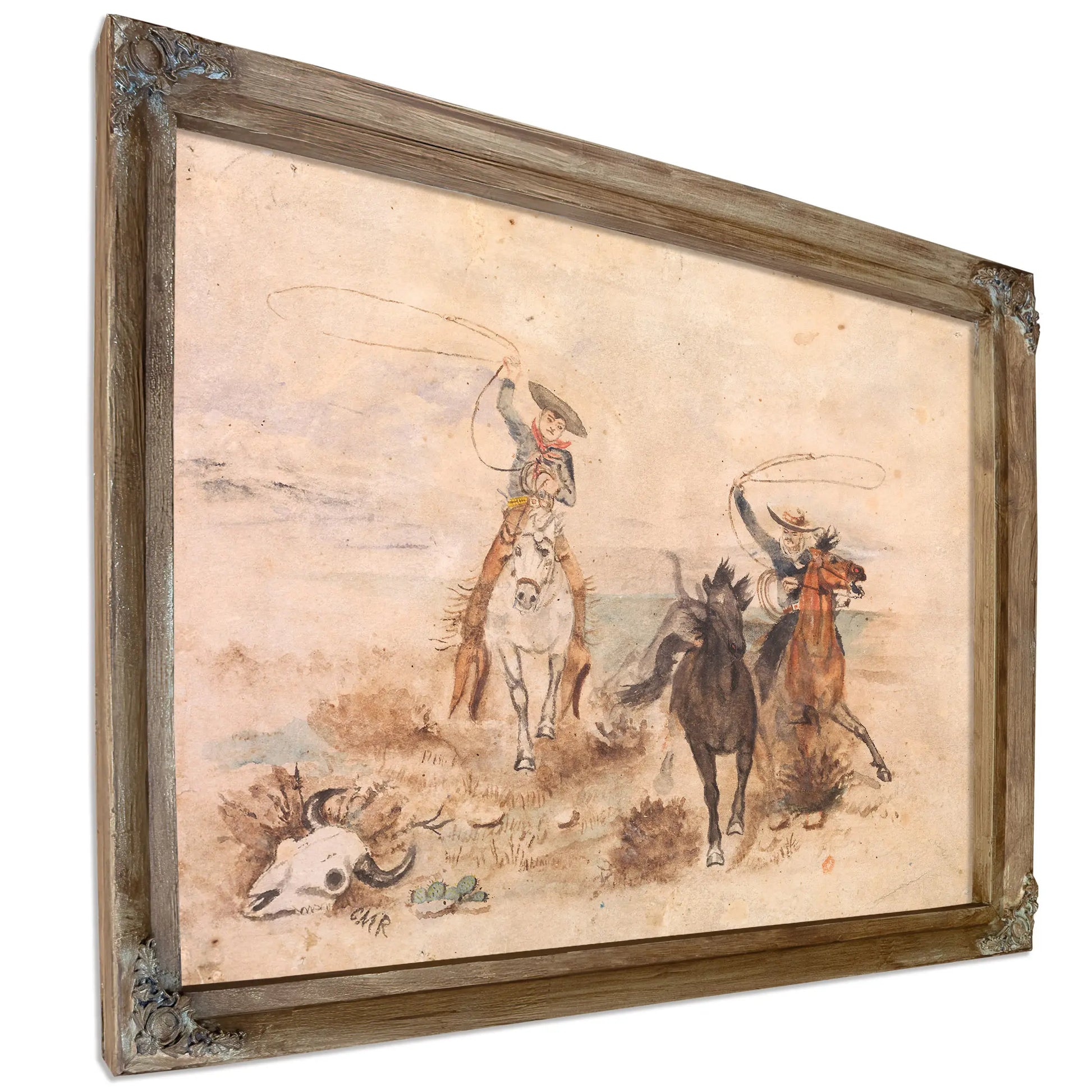 Roping Em by Charles Marion Russell
