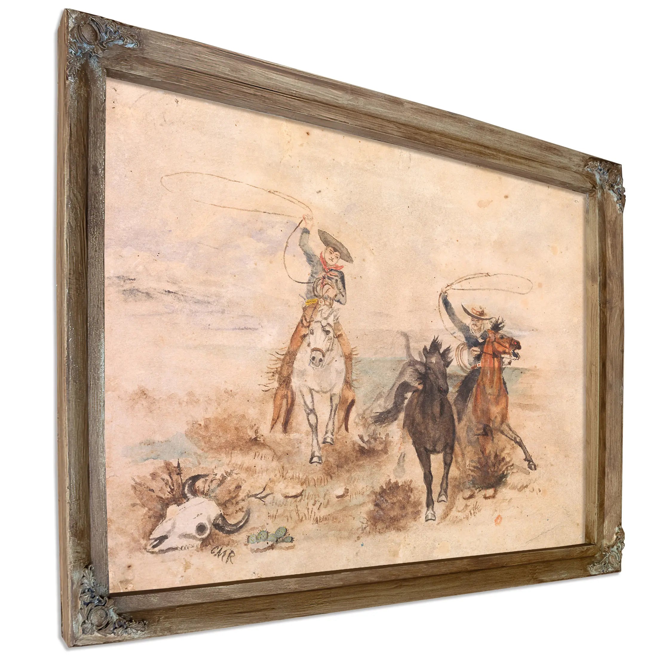 Roping Em by Charles Marion Russell