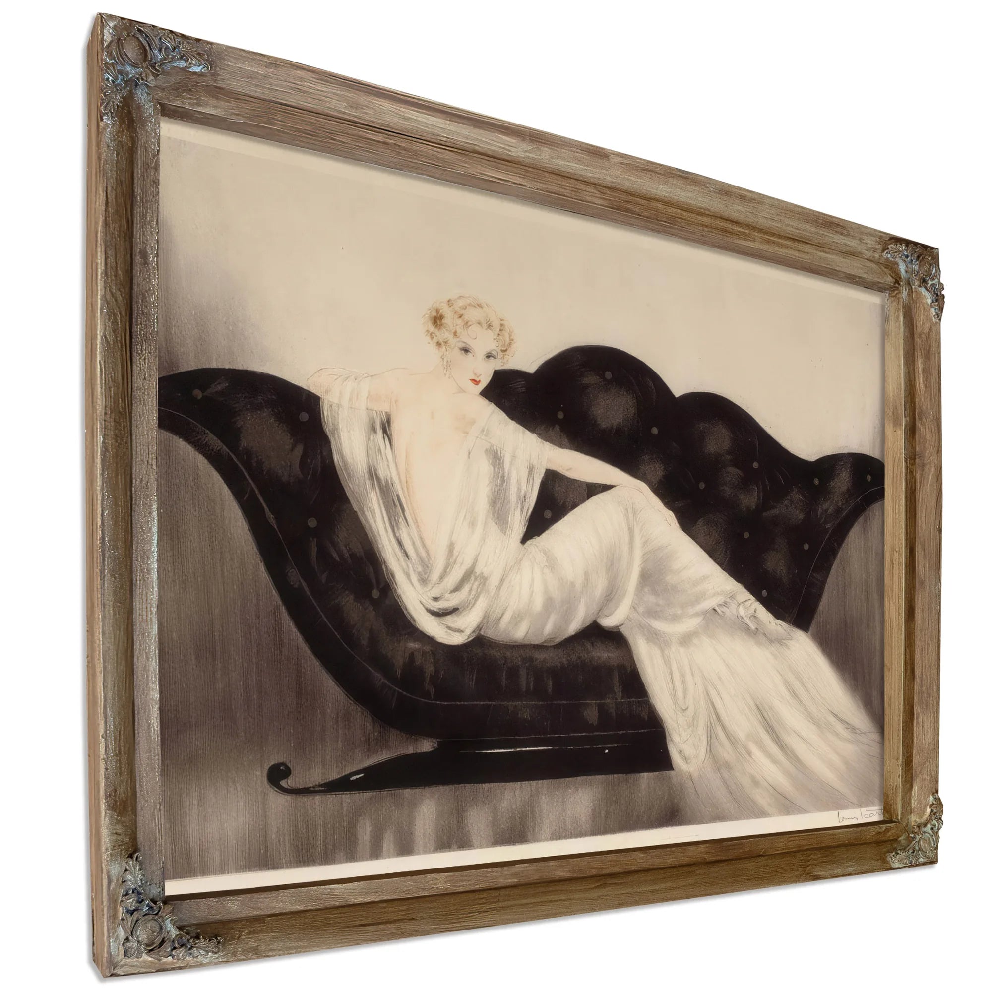 The Sofa 1937 By Louis Icart Fine Art Print