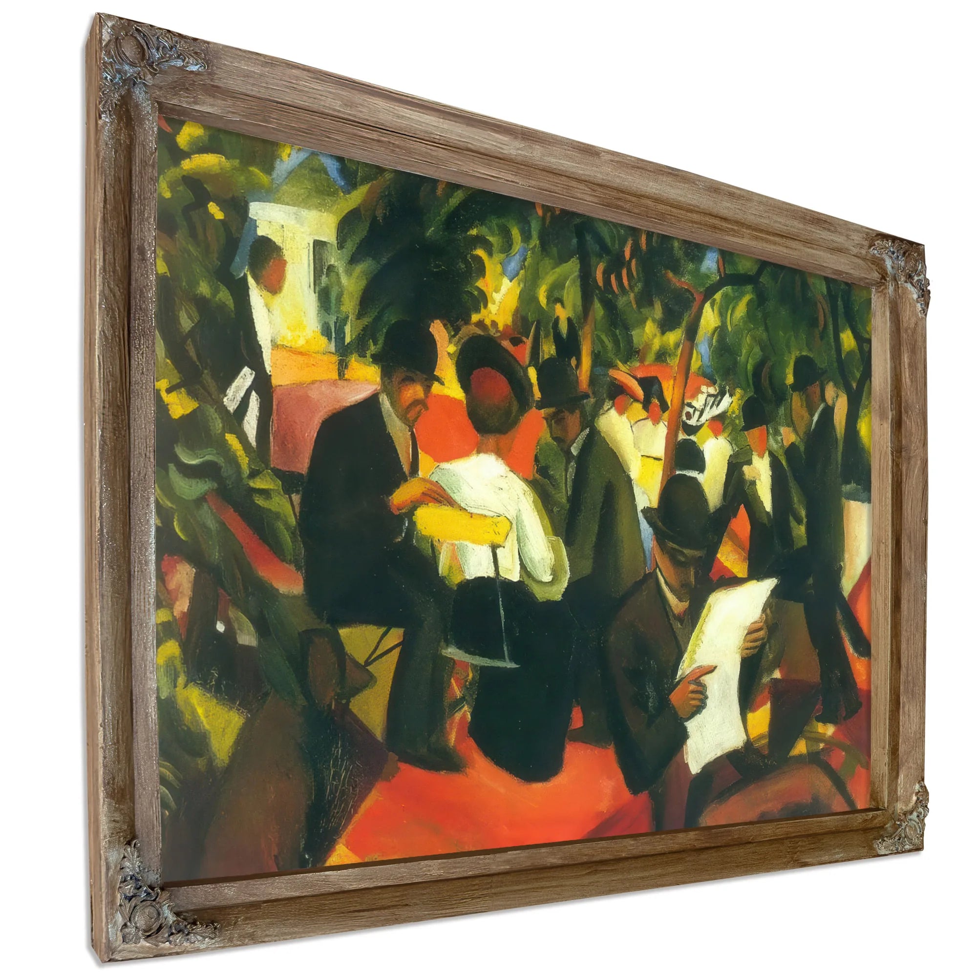 Garden Restaurant By August Macke Fine Art Print