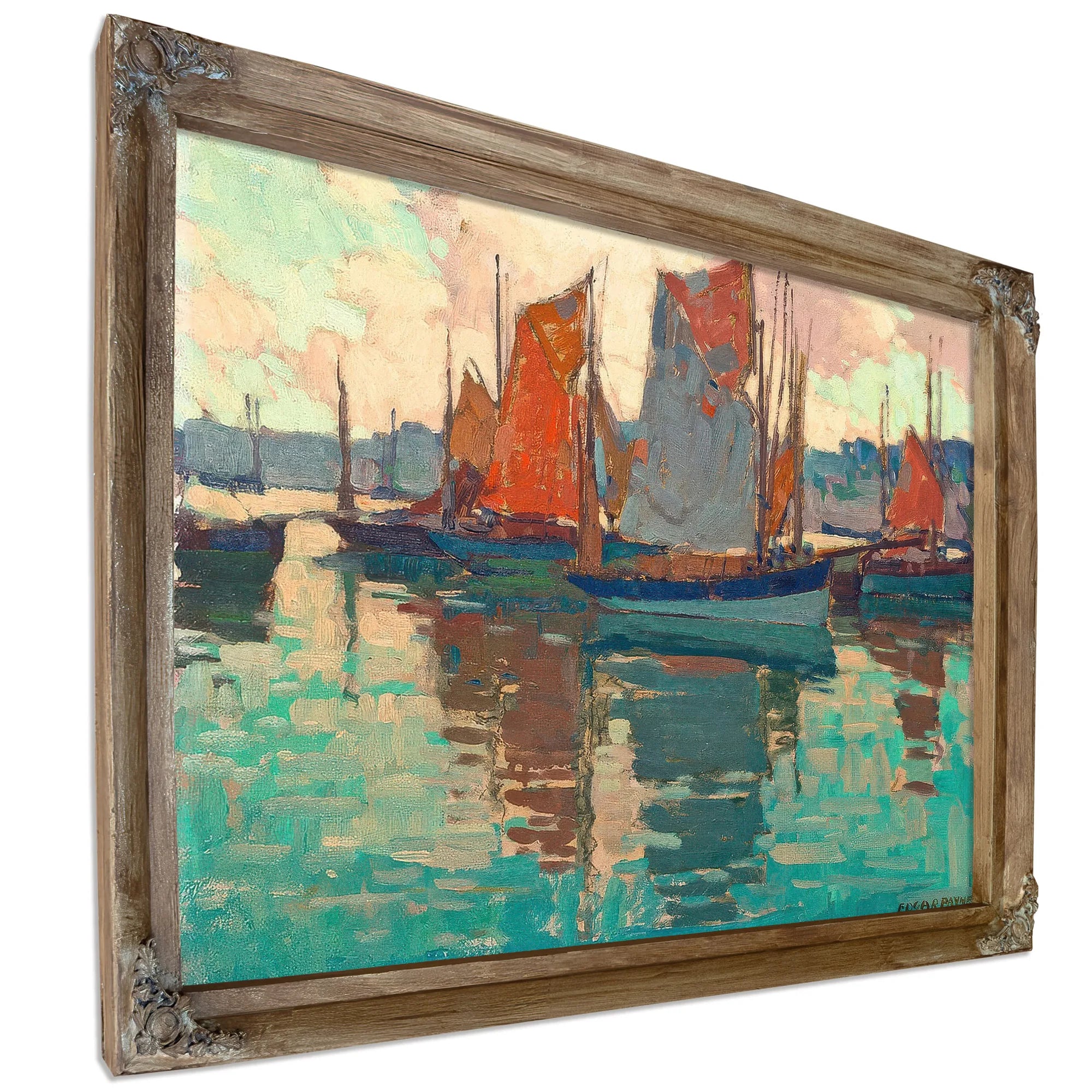 The Harbor, Douarnenez, France By Edgar Payne Fine Art Print