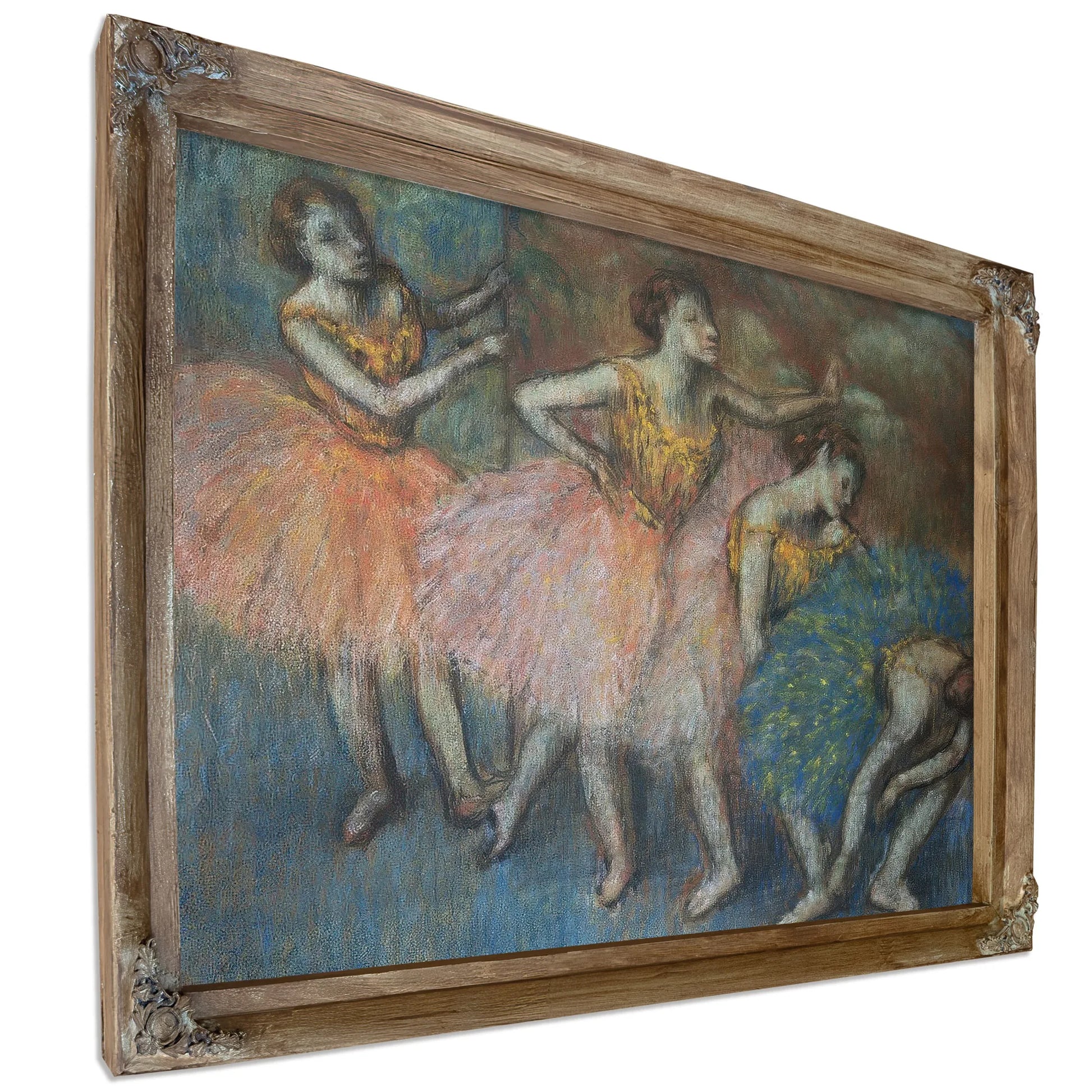 Green And Yellow Dancers By Edgar Degas Fine Art Print