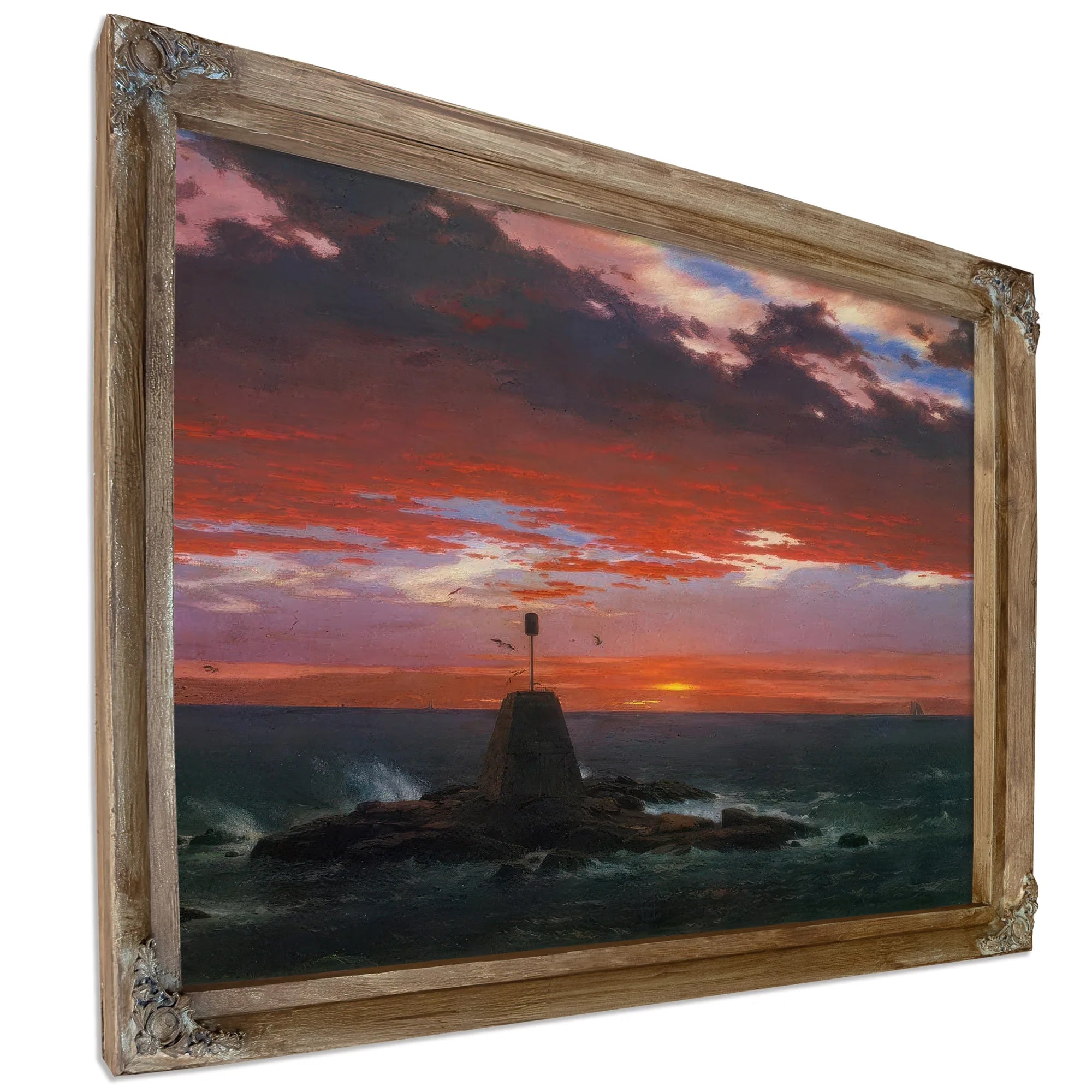 Baacon Off Mount Desert Island By Frederic Edwin Church Fine Art Print