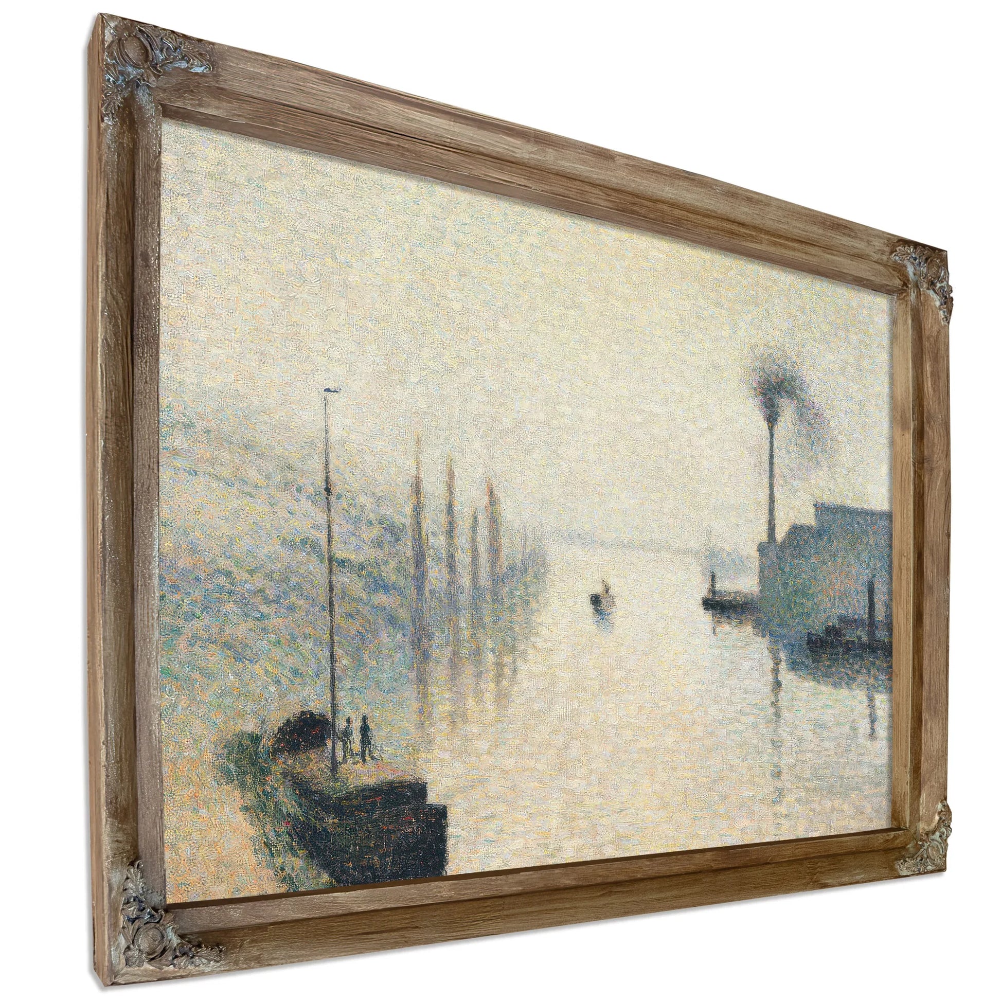 Li Le Lacroix Rouen The Effect Of Fog By Camille Pissarro Fine Art Print