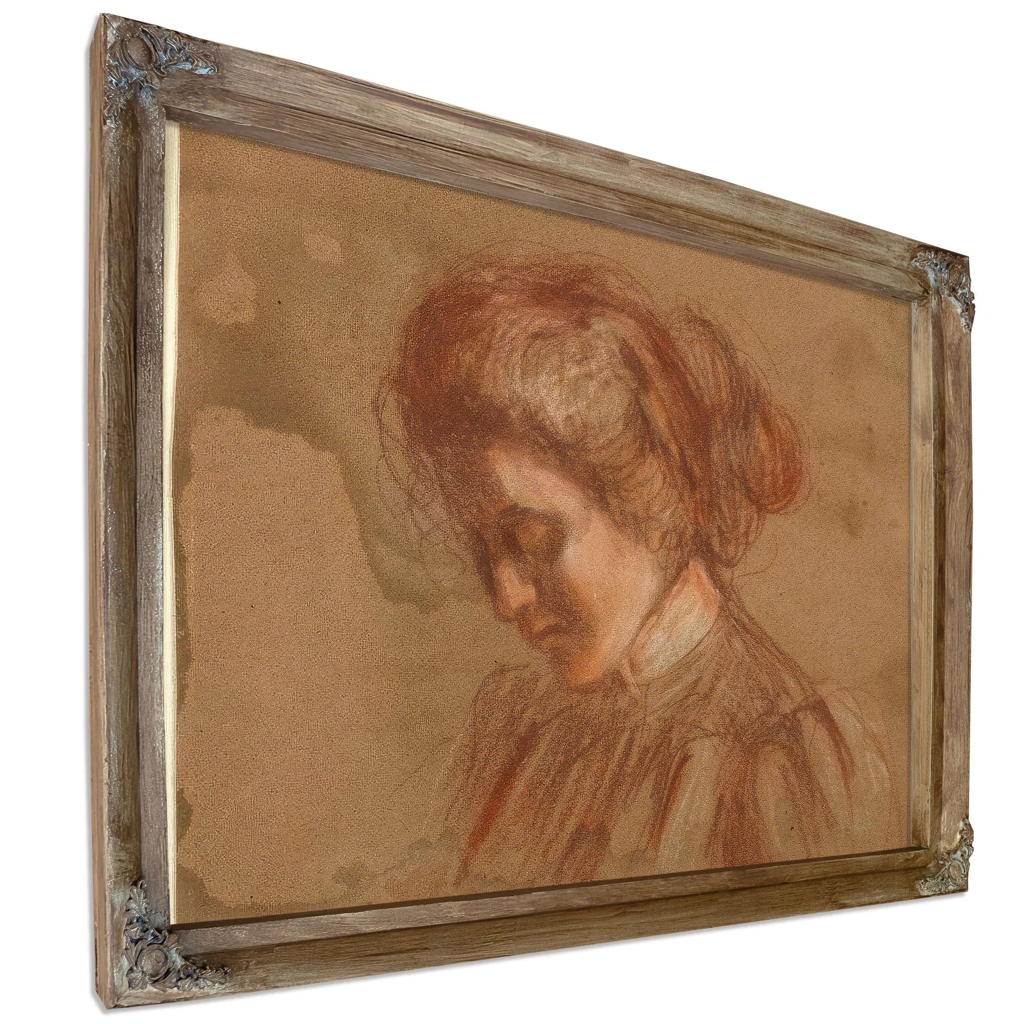 Red Crayon Study By Alice Pike Barney Fine Art Print