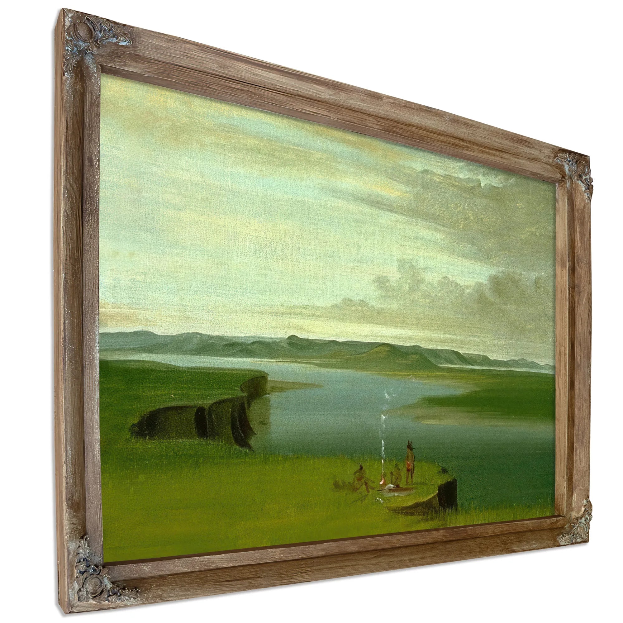 Prairie Bluffs At Sunrise, Near The Mouth Of The Yellowstone River By George Catlin Fine Art Print